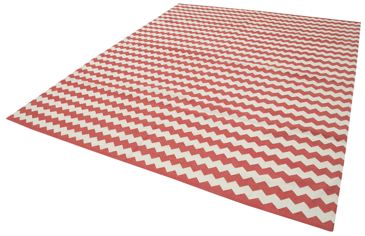 8x10 Red Dhurrie Rug - 32936