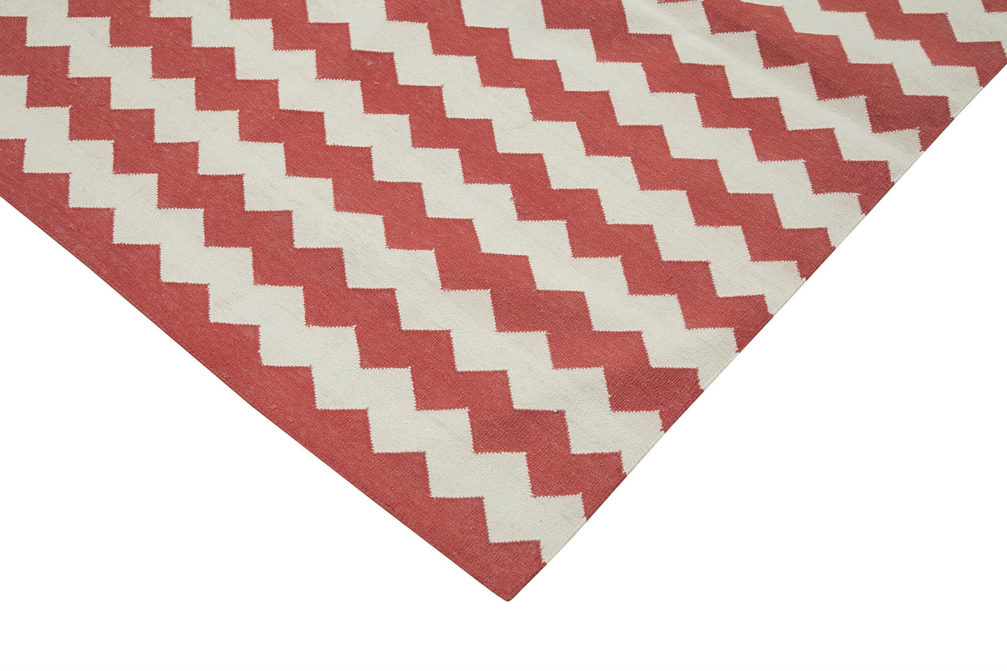 8x10 Red Dhurrie Rug - 32936