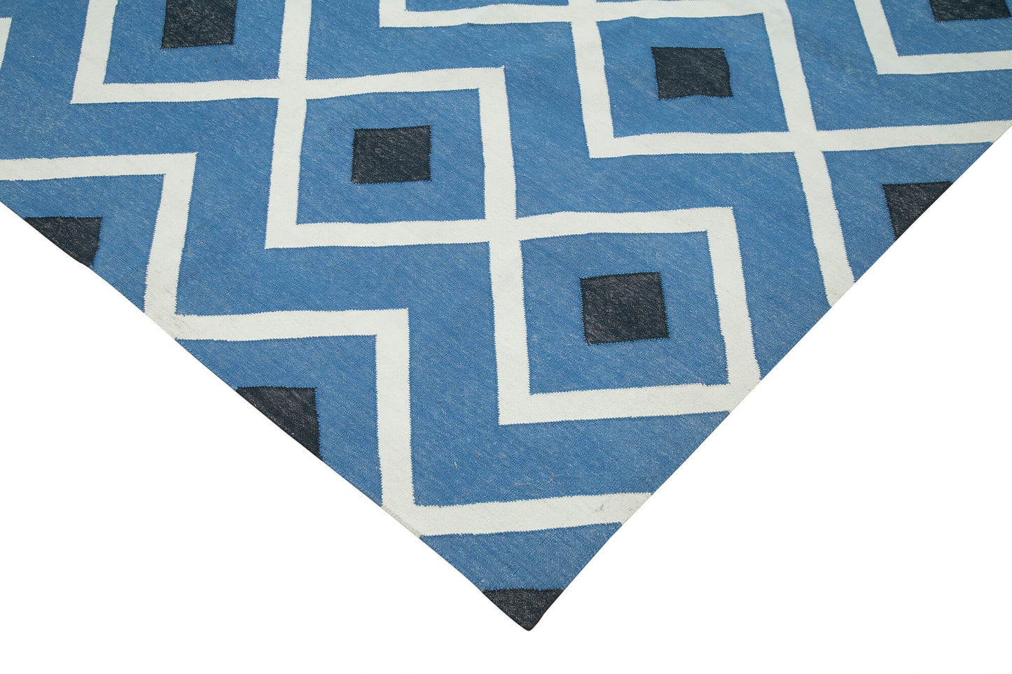 10x14 Blue Dhurrie Rug - 32940