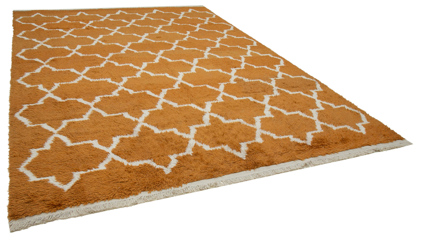 9x13 Orange Moroccan Rug - 32952