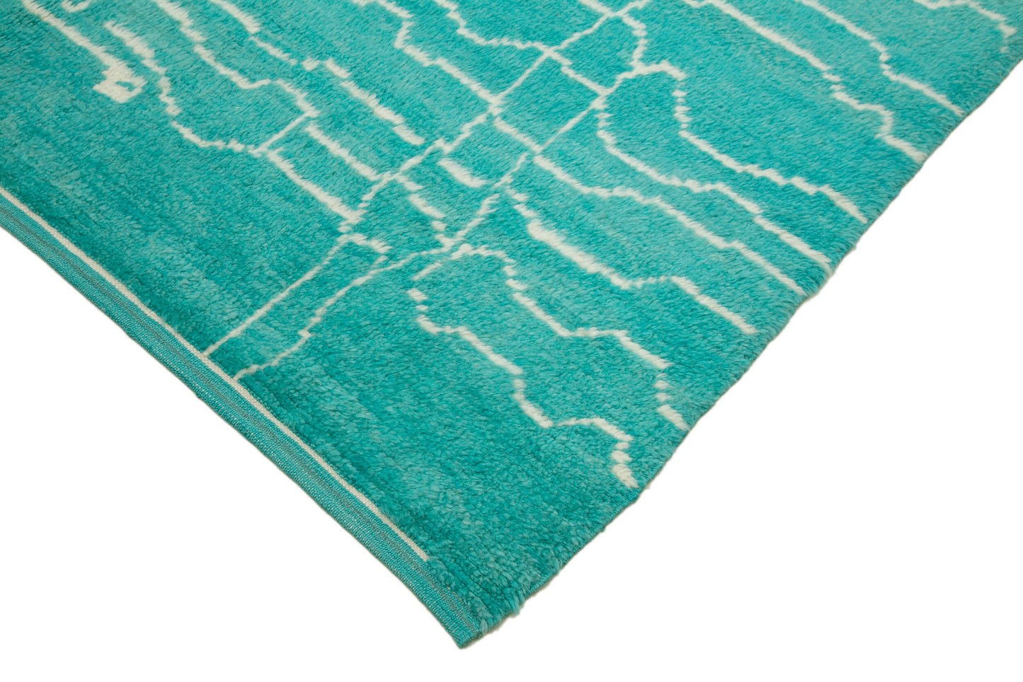 7x11 Turquoise Moroccan Rug - 32986