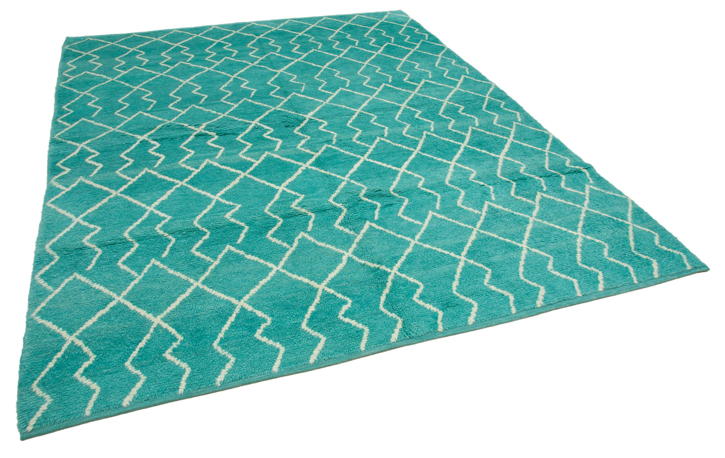 7x9 Turquoise Moroccan Rug - 32992