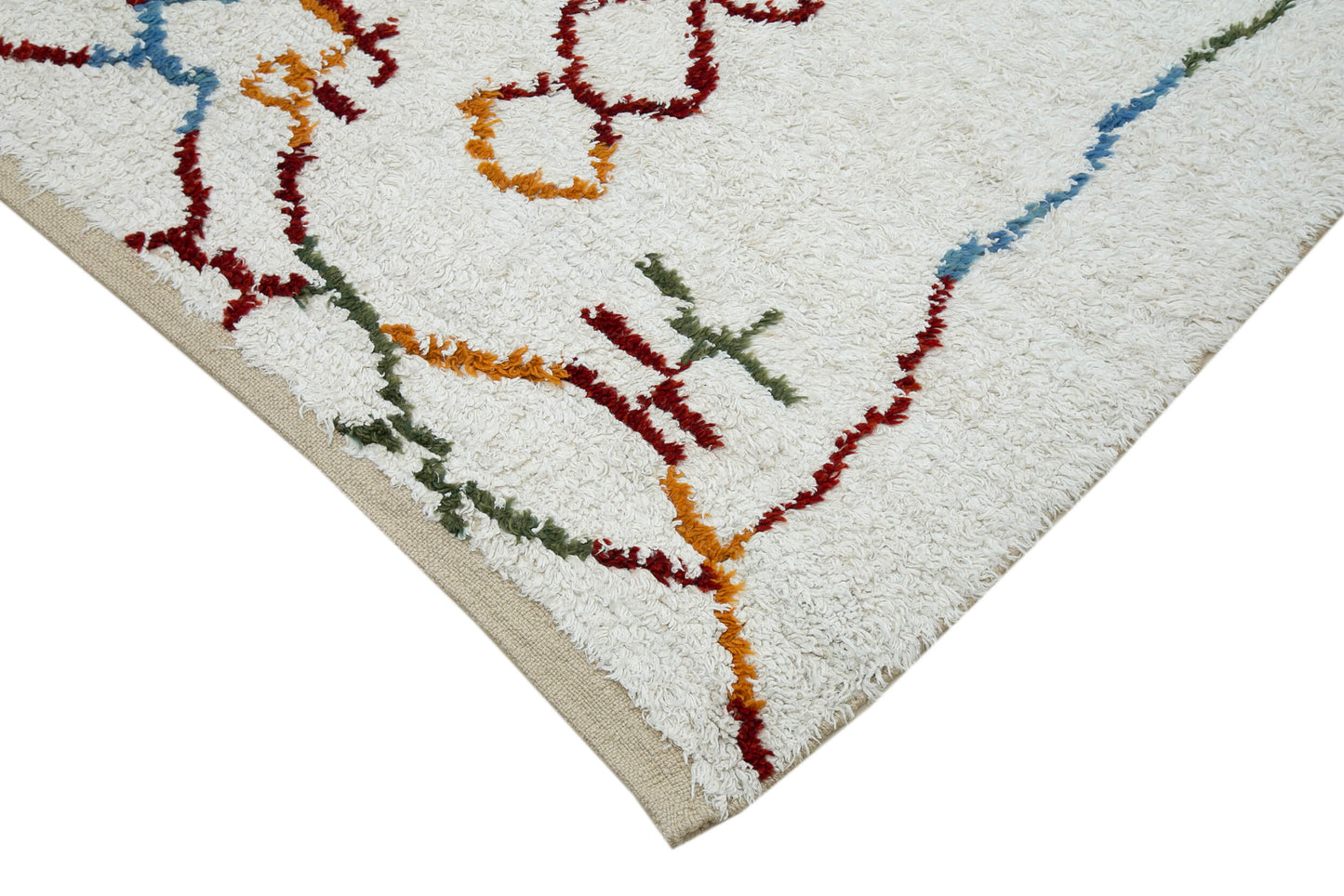 8x9 White Moroccan Rug - 32998