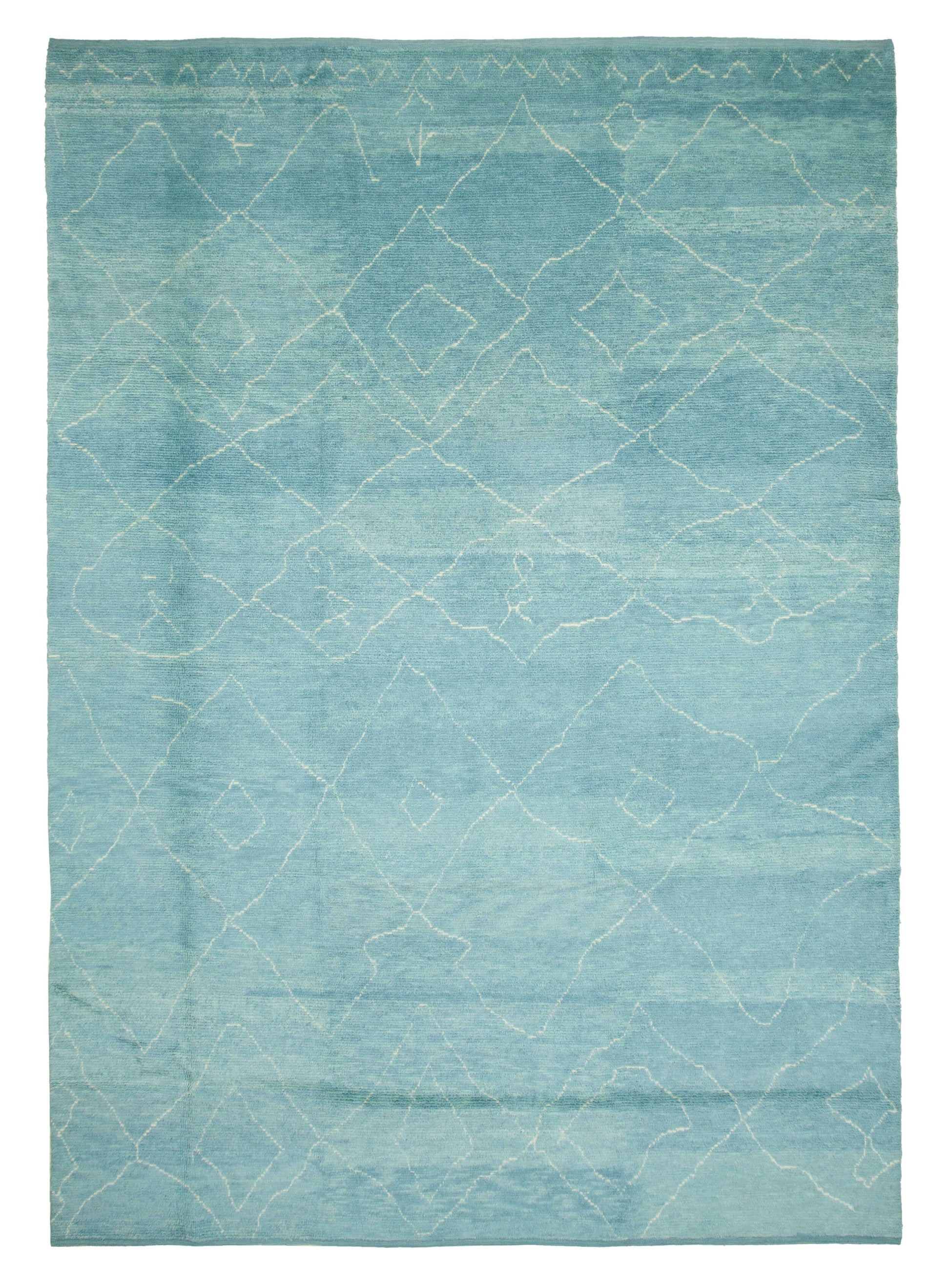 10x14 Blue Moroccan Rug - 33000