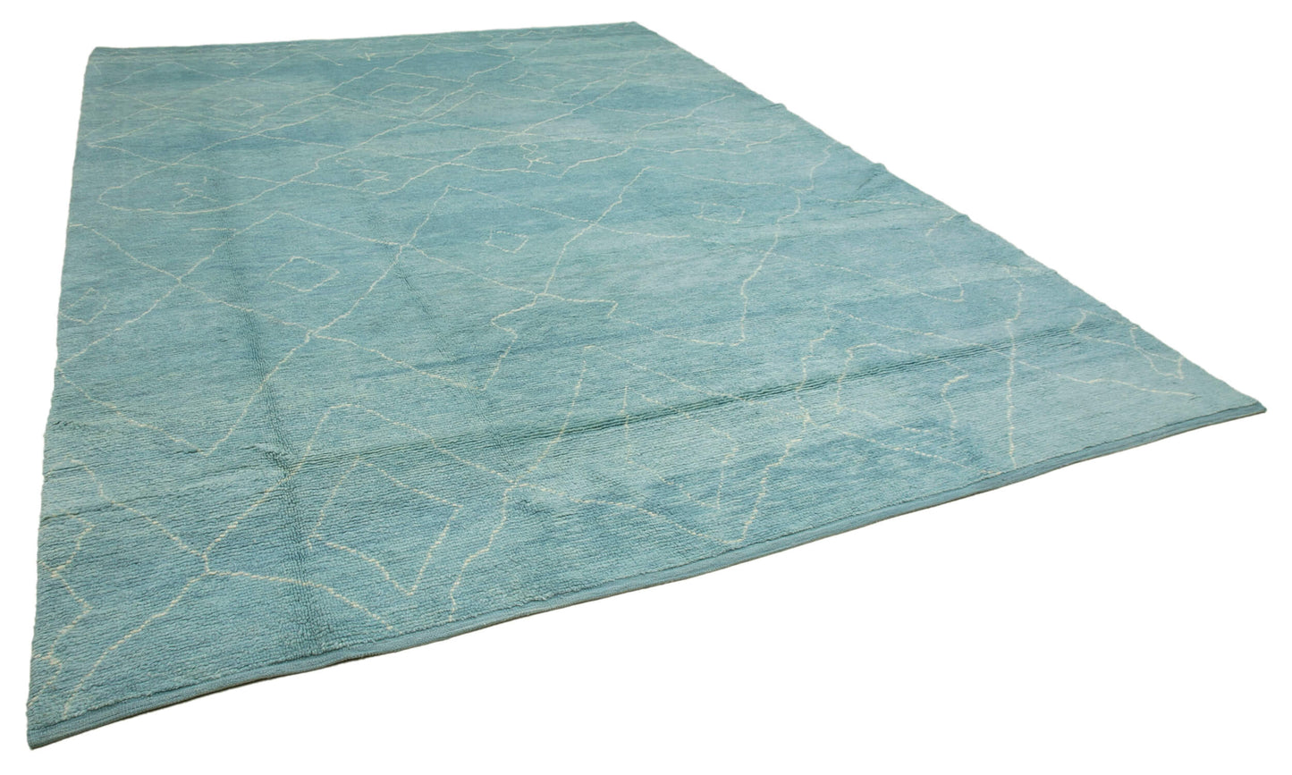 10x14 Blue Moroccan Rug - 33000