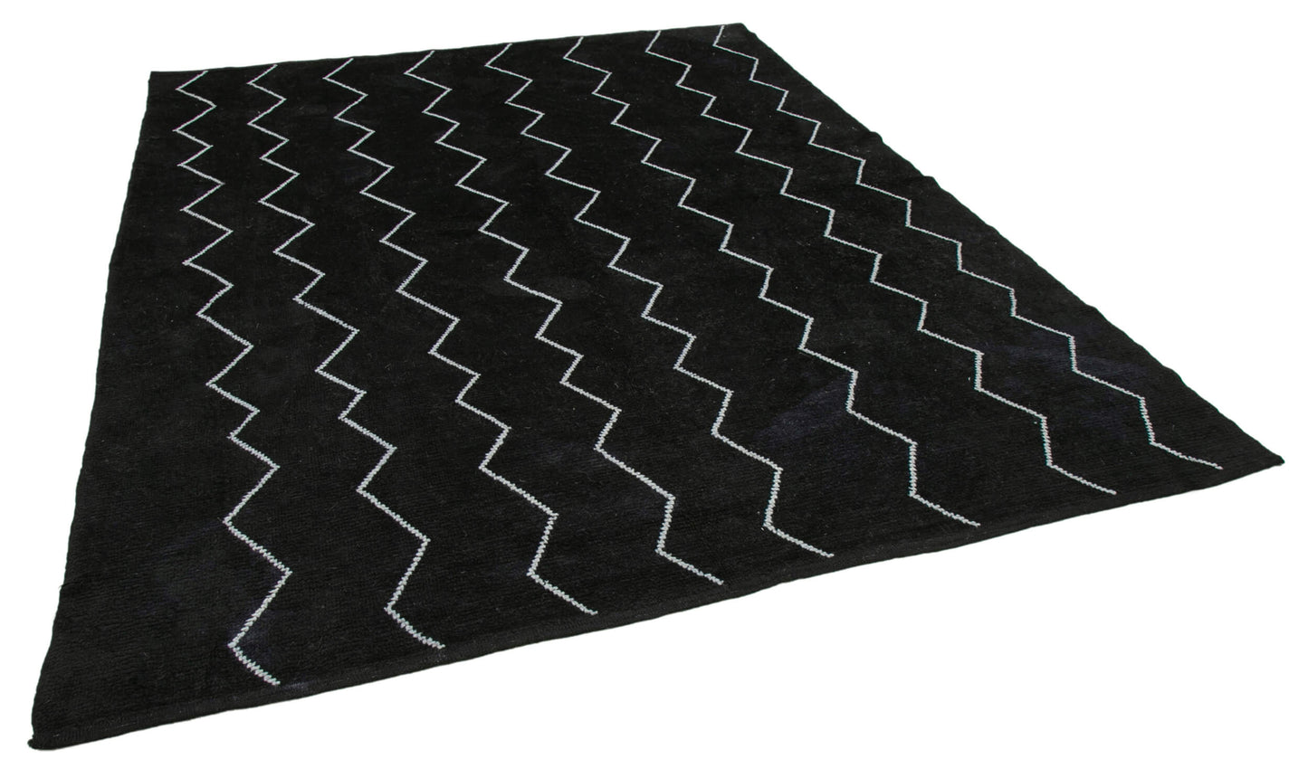 8x10 Black Moroccan Rug - 33003