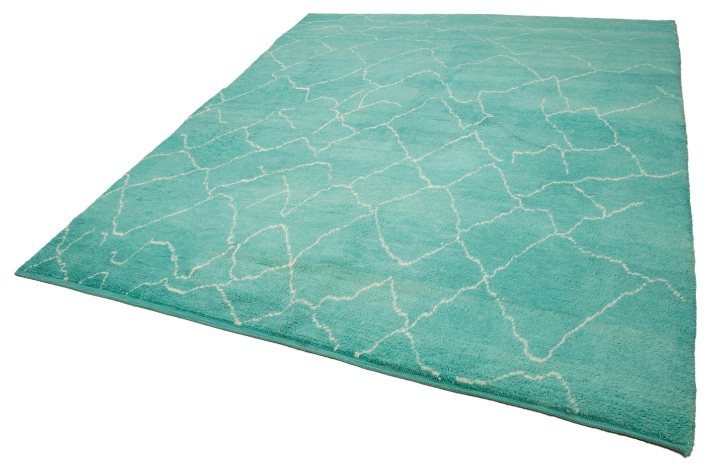 8x10 Turquoise Moroccan Rug - 33008