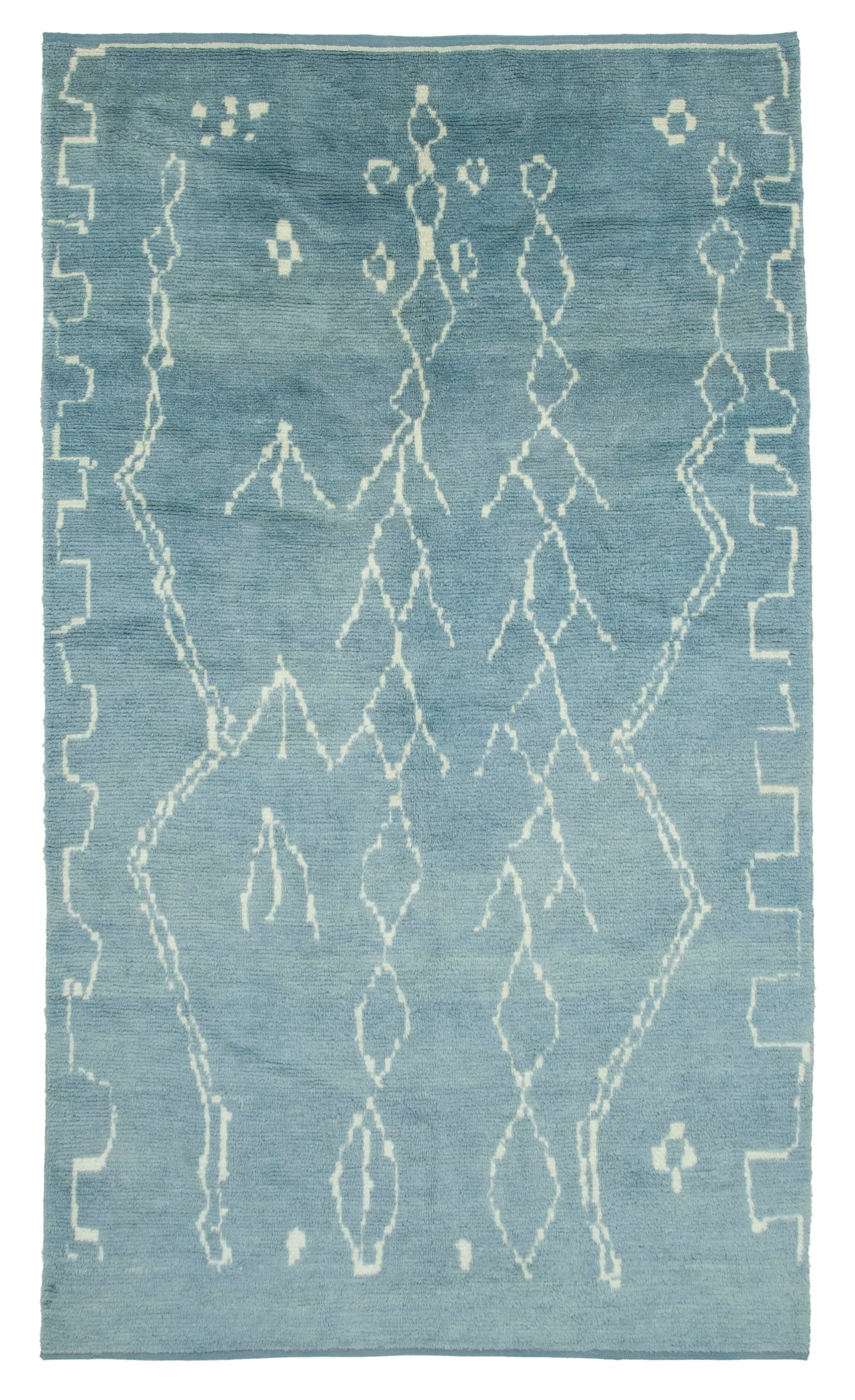 6x11 Blue Moroccan Rug - 33012