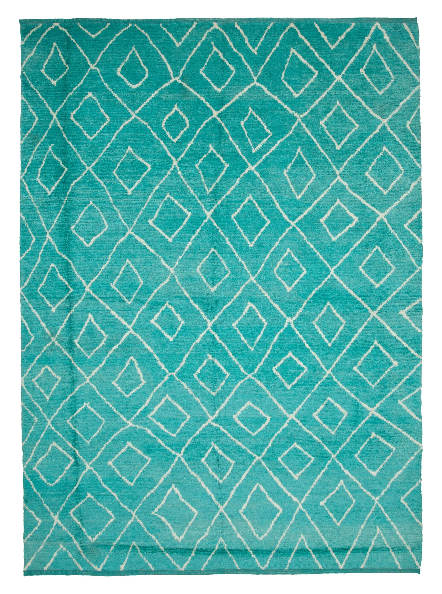 9x13 Turquoise Moroccan Rug - 33017