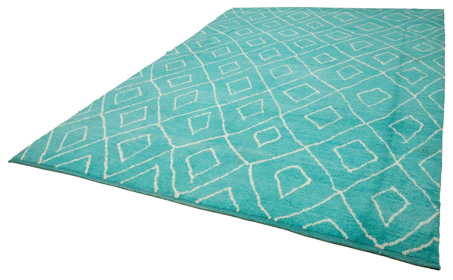 9x13 Turquoise Moroccan Rug - 33017