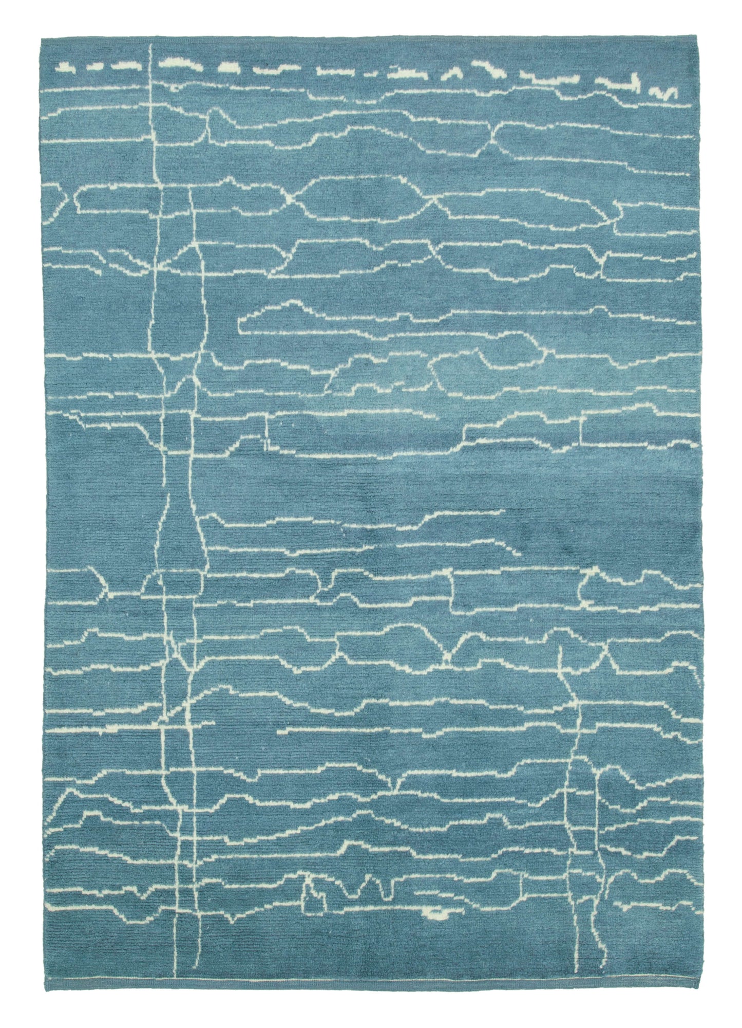 6x9 Blue Moroccan Rug - 33029