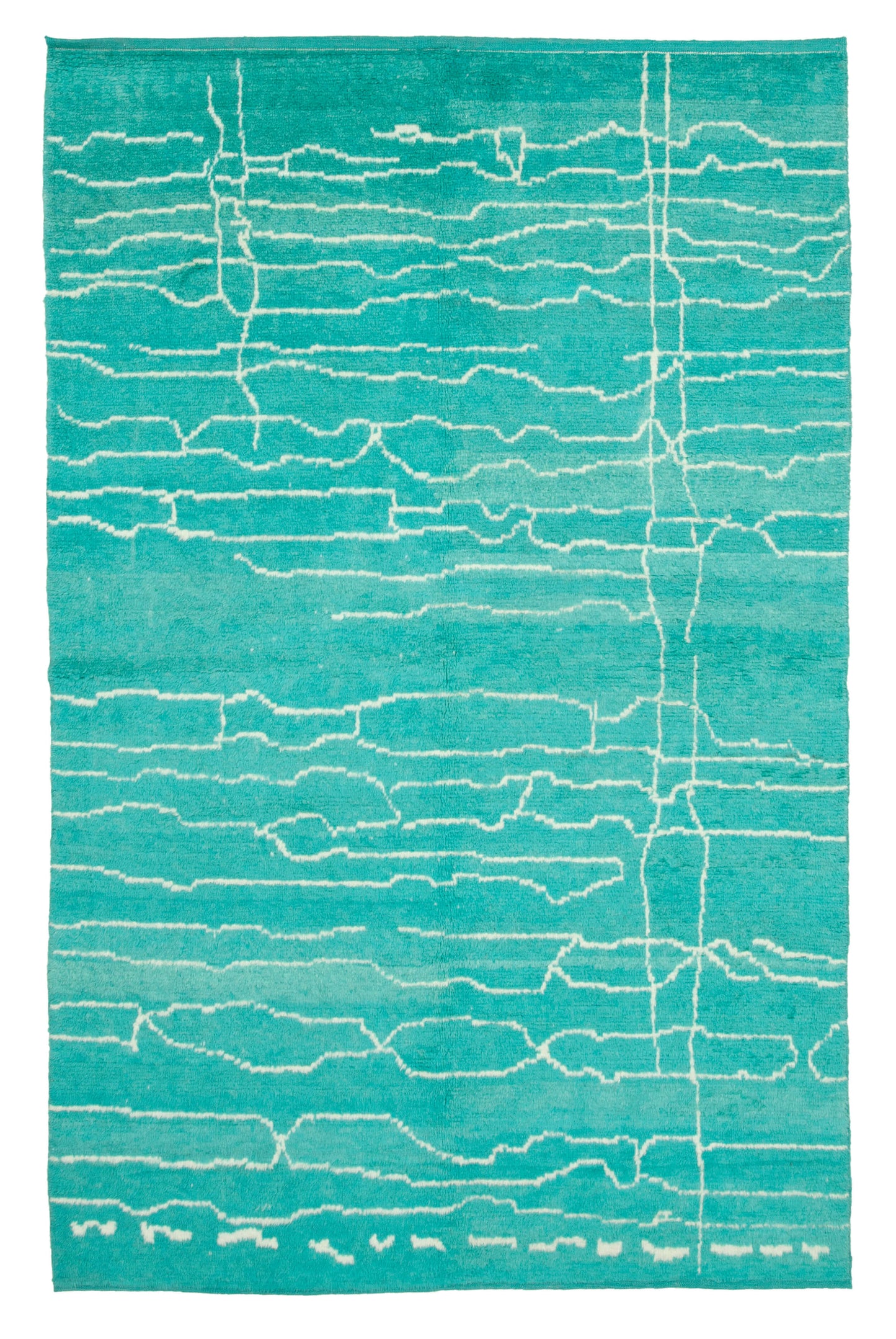 6x10 Turquoise Moroccan Rug - 33030