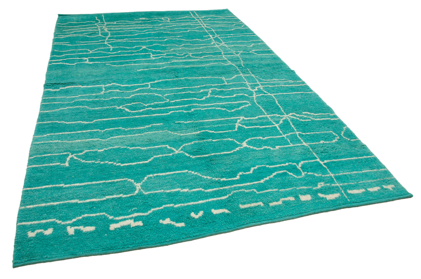 6x10 Turquoise Moroccan Rug - 33030