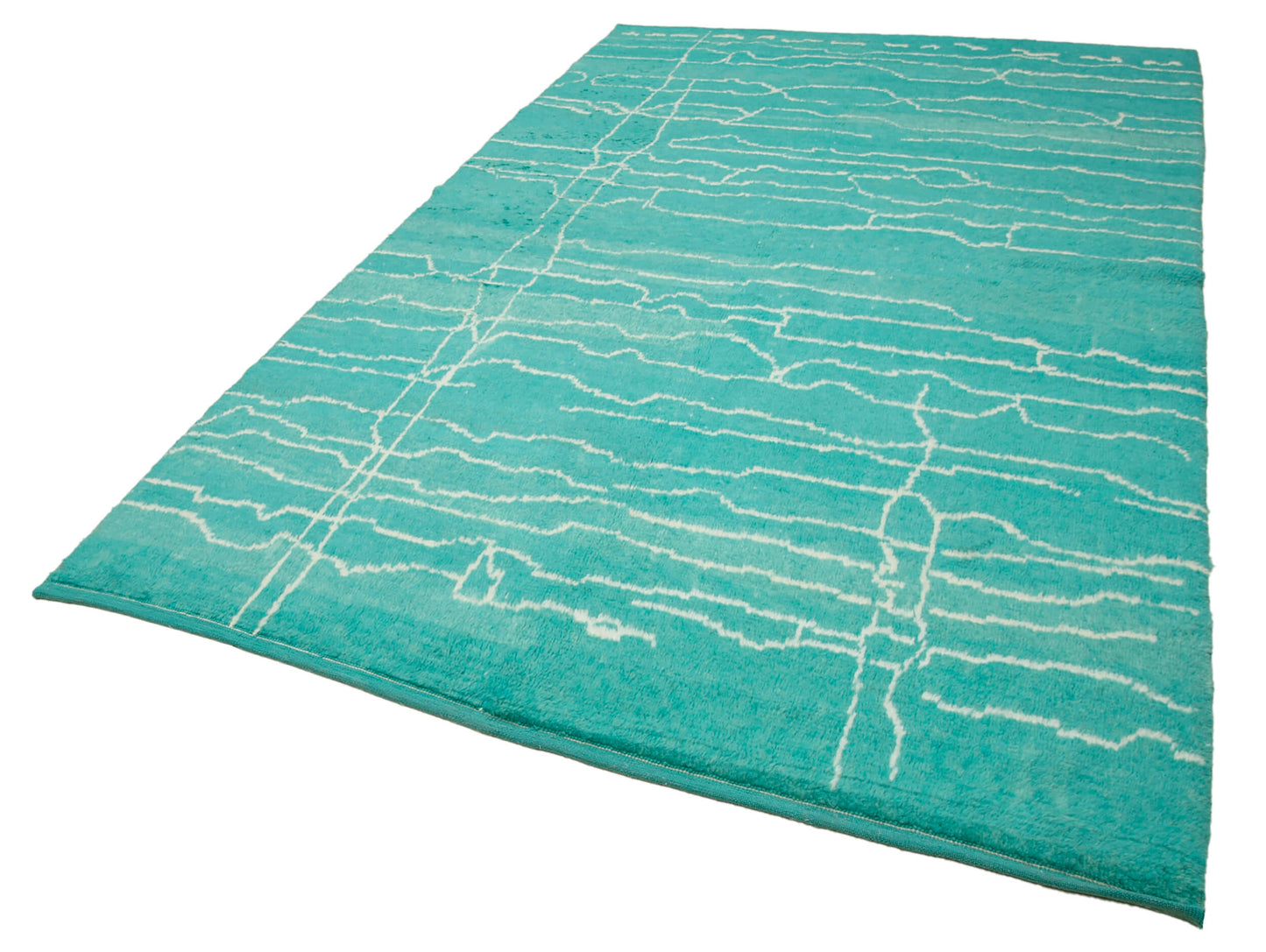 6x10 Turquoise Moroccan Rug - 33030