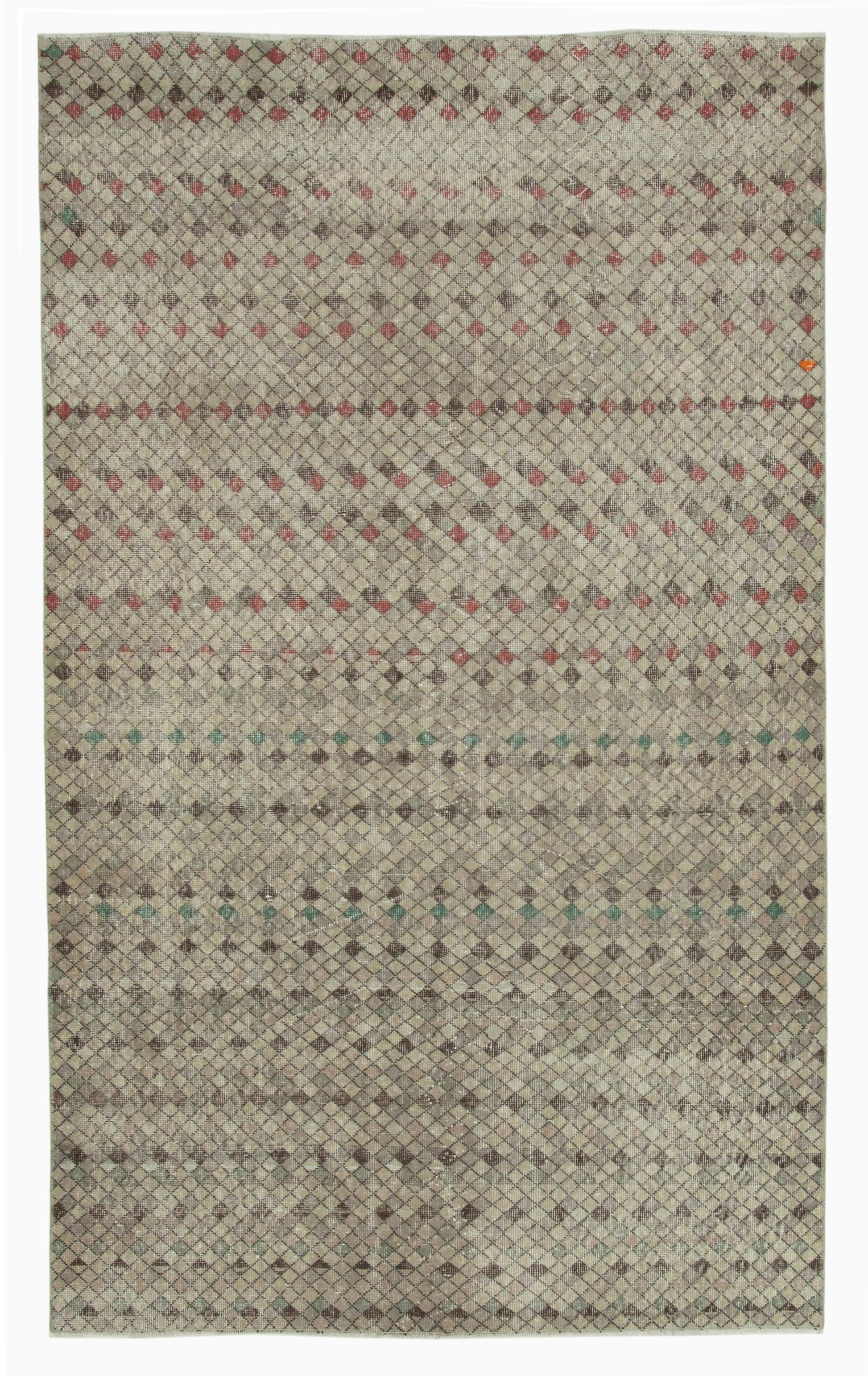 5x8 Beige Bohemian Rug  - 33049