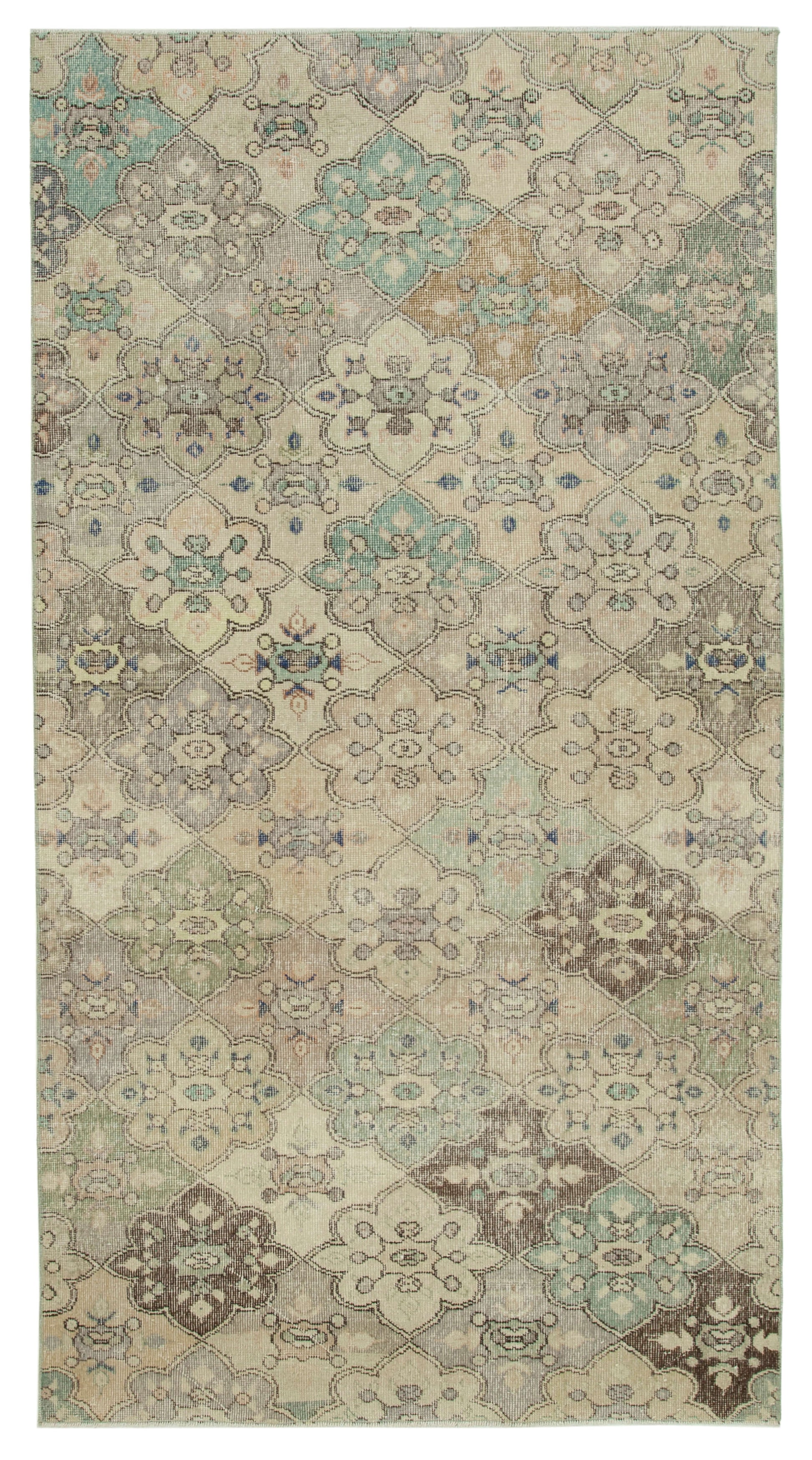 5x9 Beige Bohemian Rug  - 33050