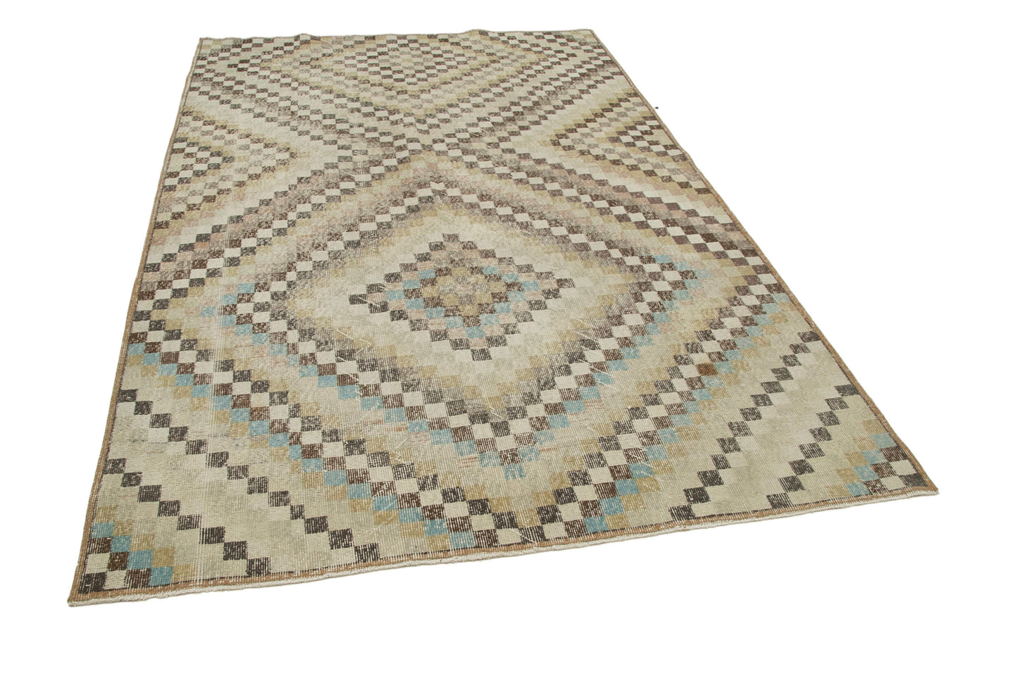 6x9 Beige Bohemian Rug  - 33059