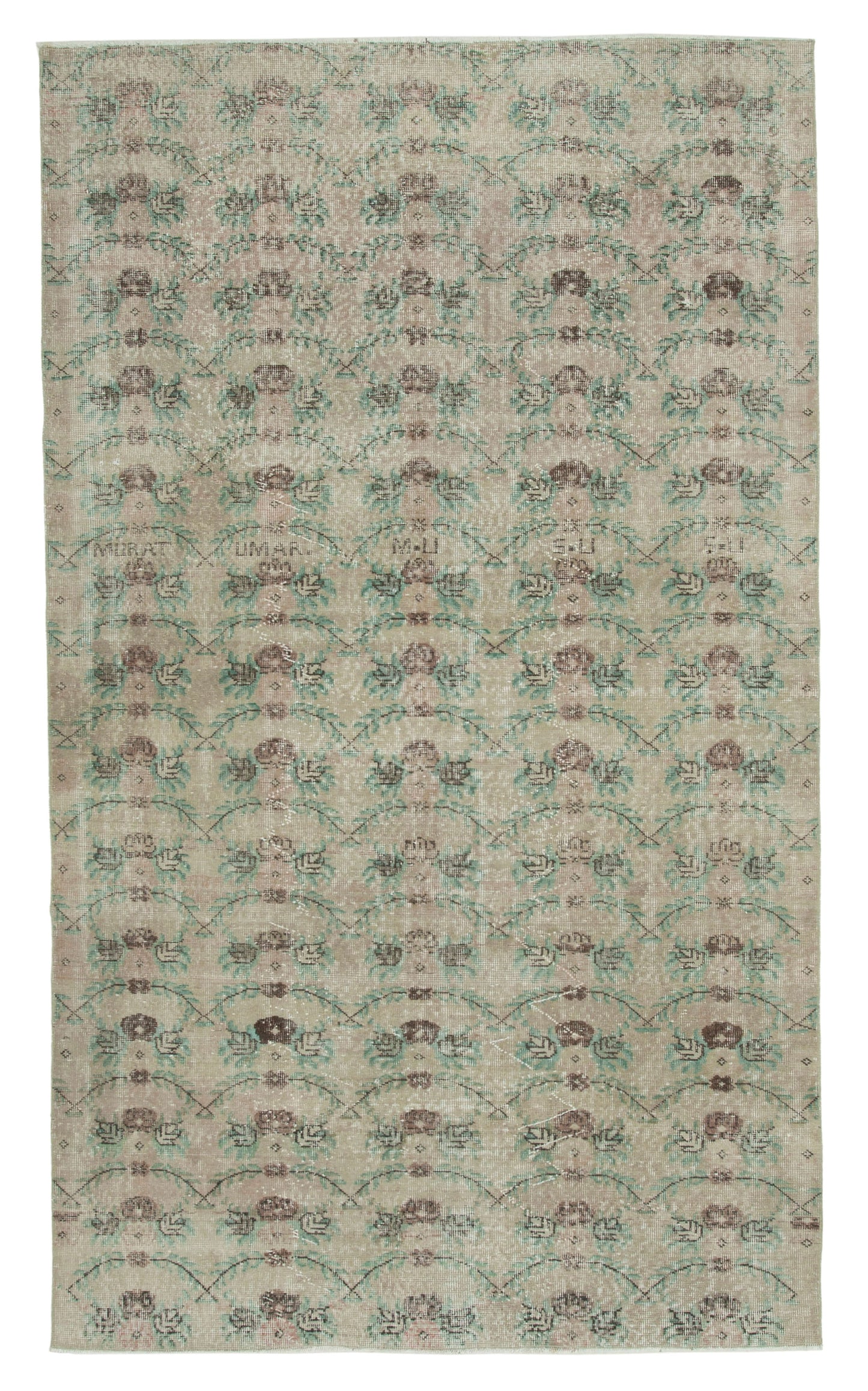 5x9 Beige Bohemian Rug  - 33061