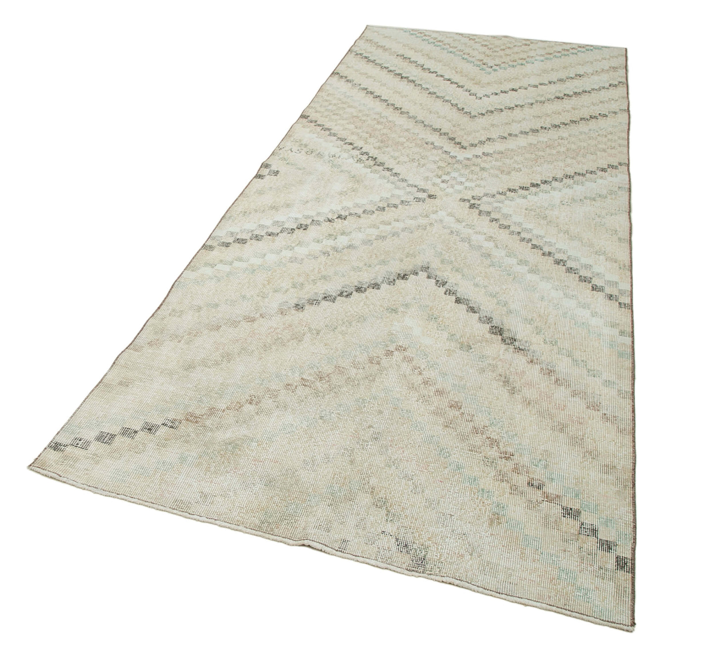 4x10 Beige Bohemian Runner Rug - 33066