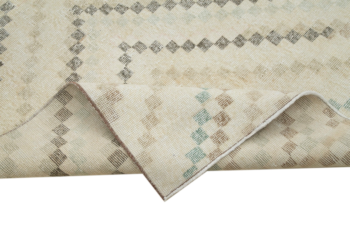 4x10 Beige Bohemian Runner Rug - 33066