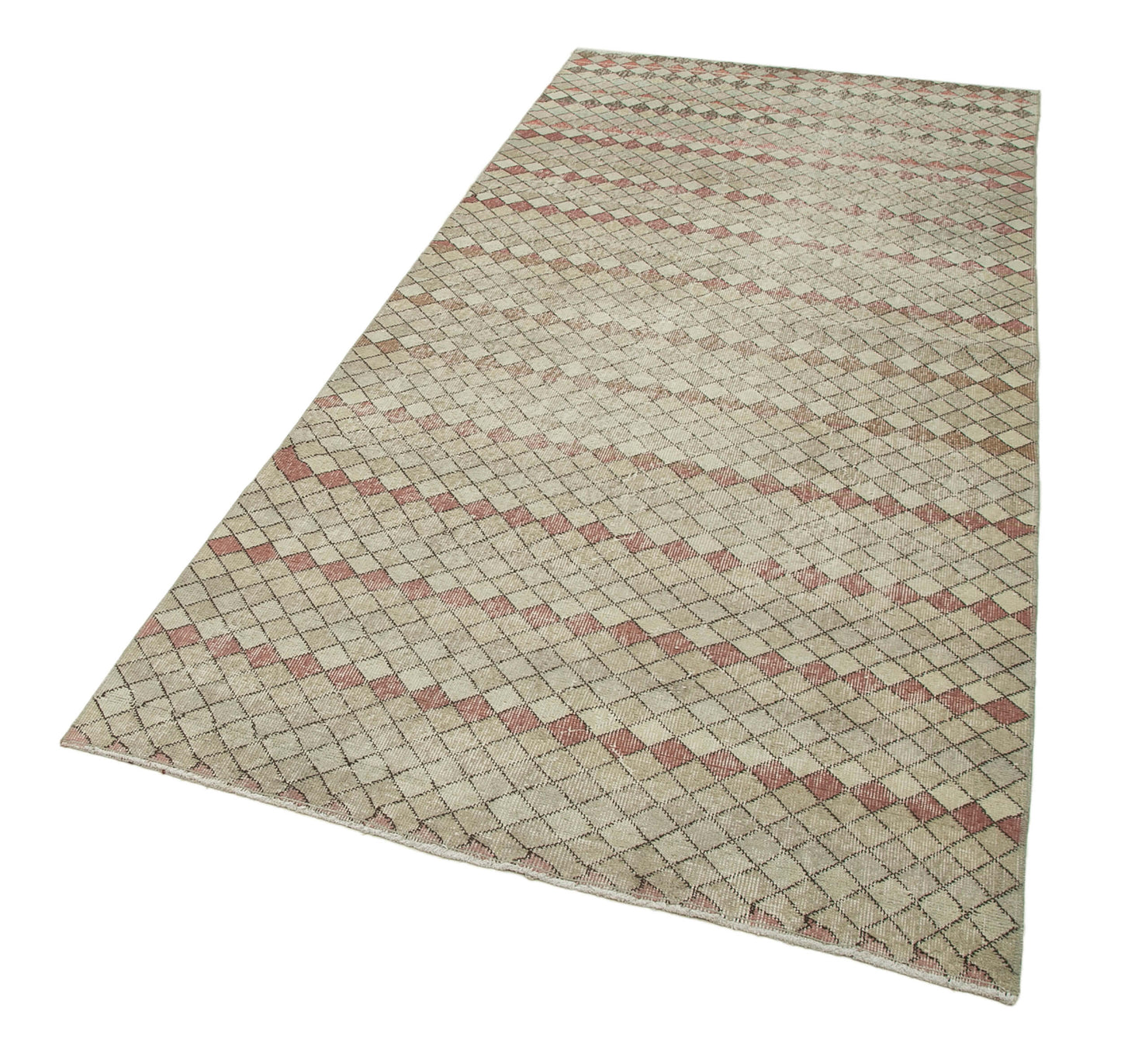 4x9 Beige Bohemian Rug  - 33074