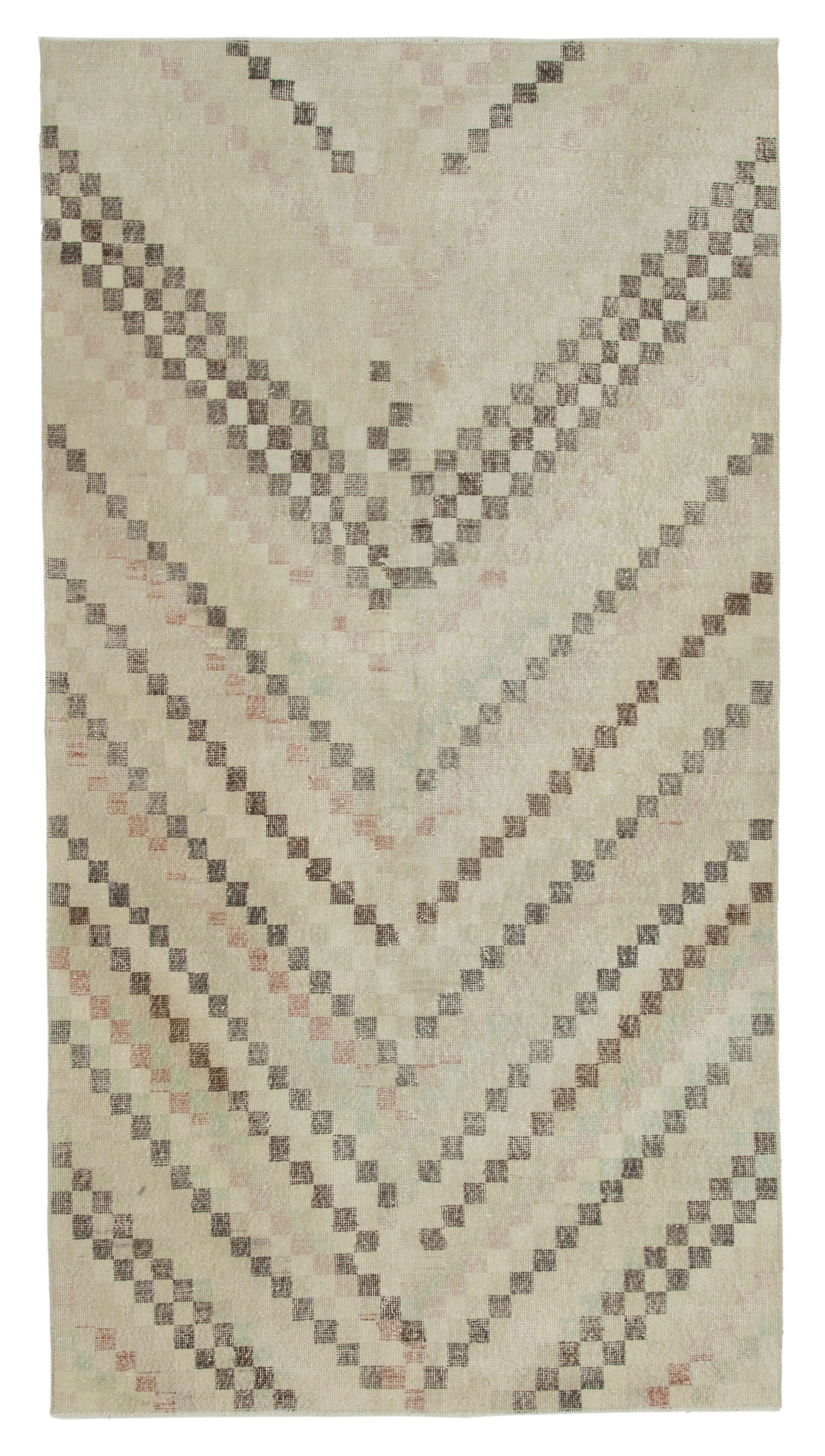 5x9 Beige Bohemian Rug  - 33078