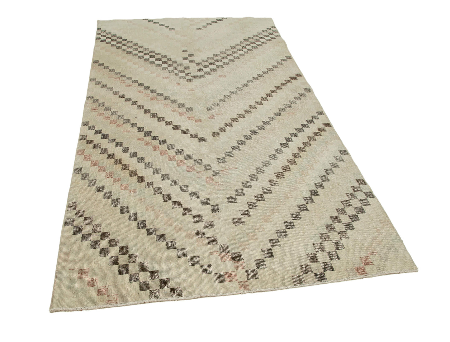 5x9 Beige Bohemian Rug  - 33078