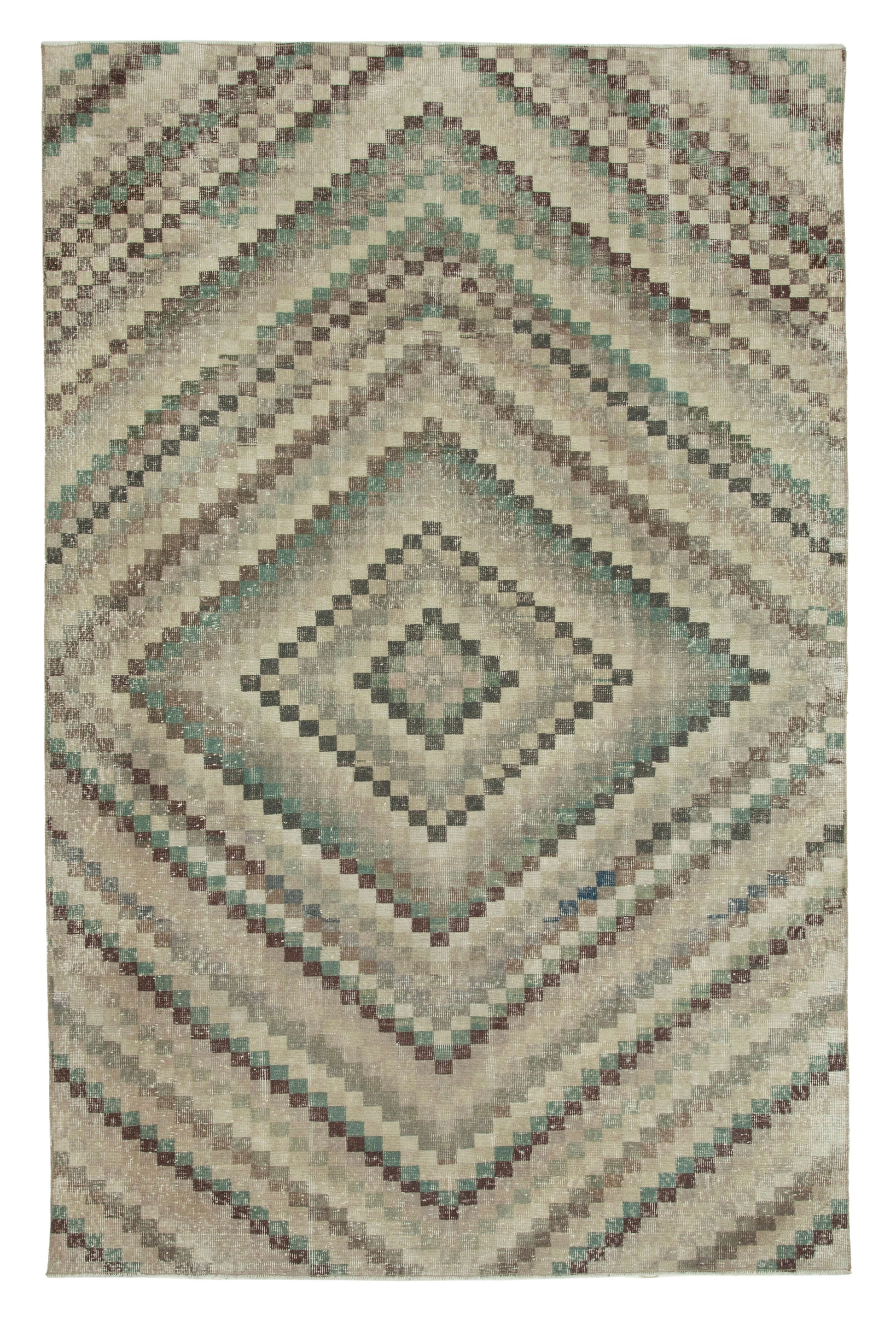 6x10 Brown Bohemian Rug  - 33124