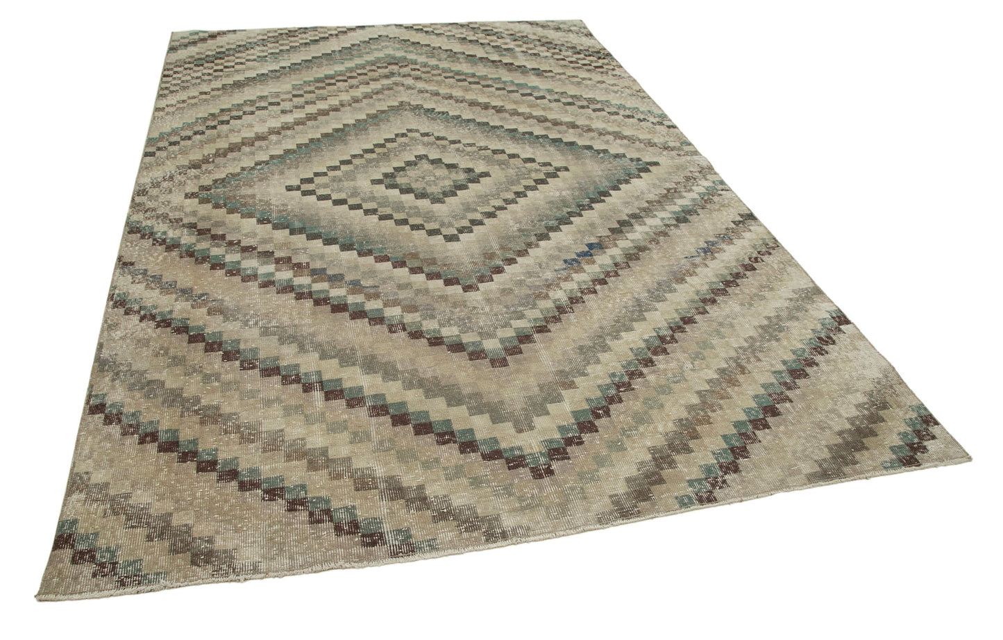 6x10 Brown Bohemian Rug  - 33124