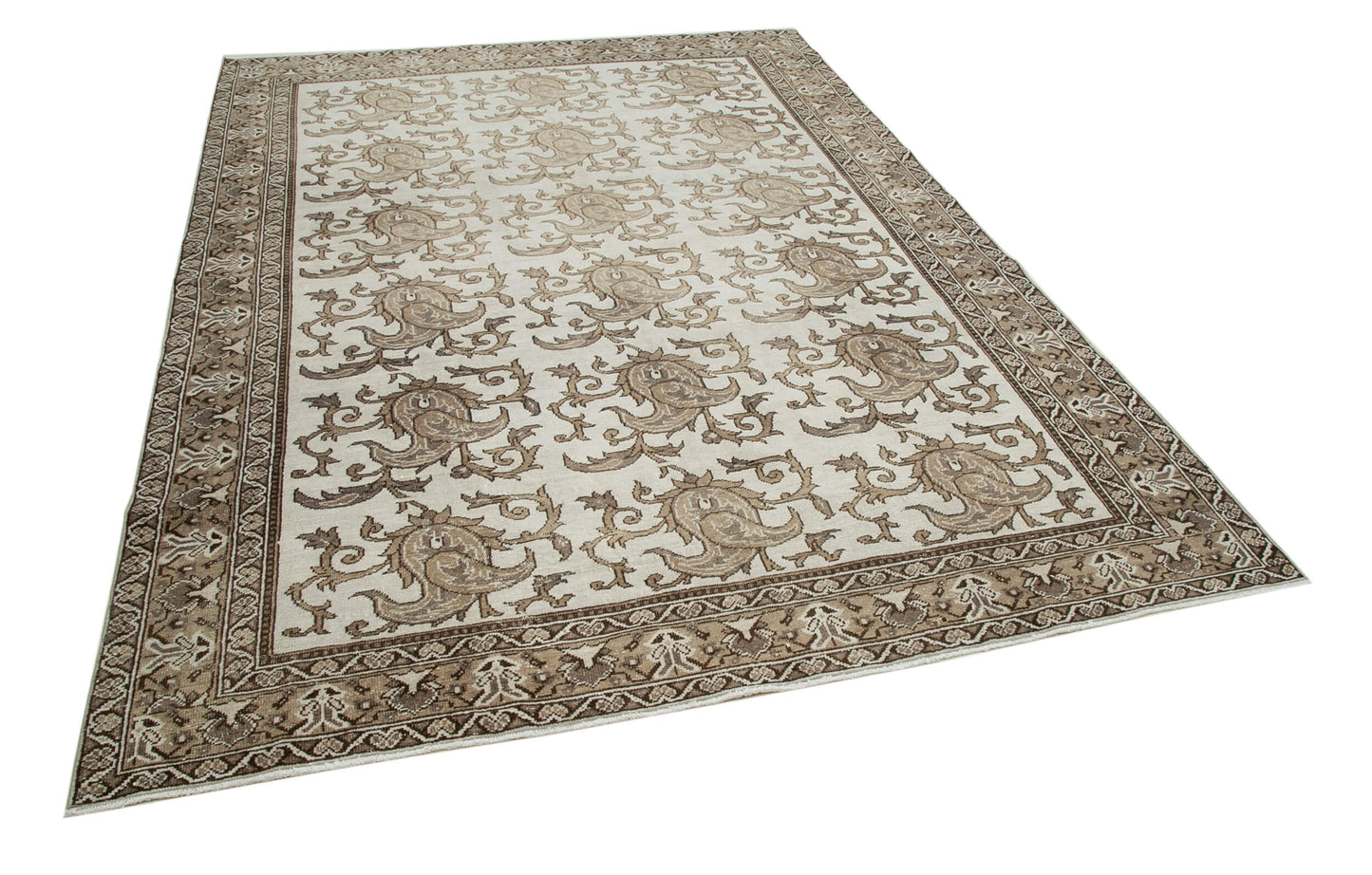 7x9 Brown Bohemian Rug  - 33130