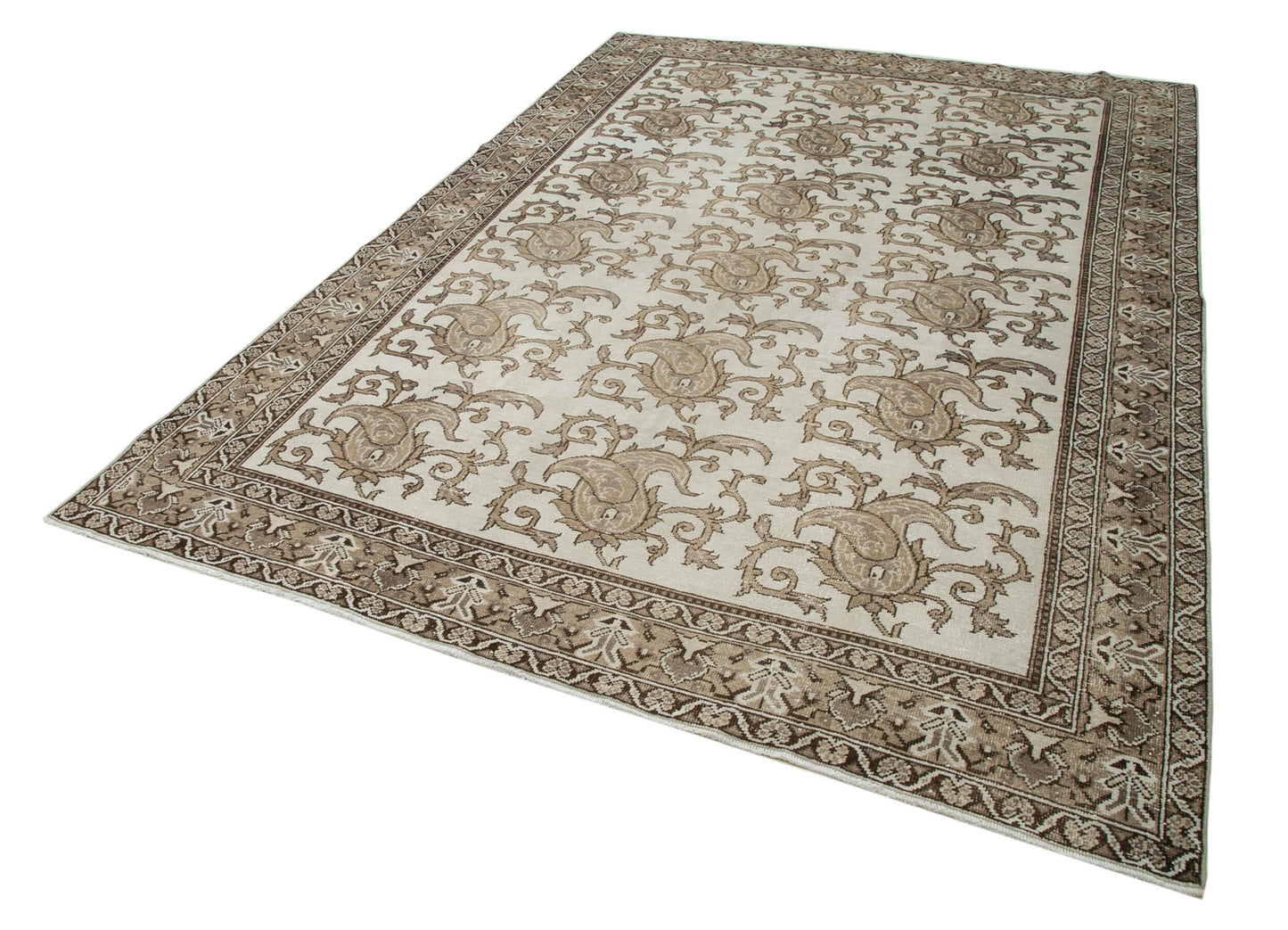 7x9 Brown Bohemian Rug  - 33130