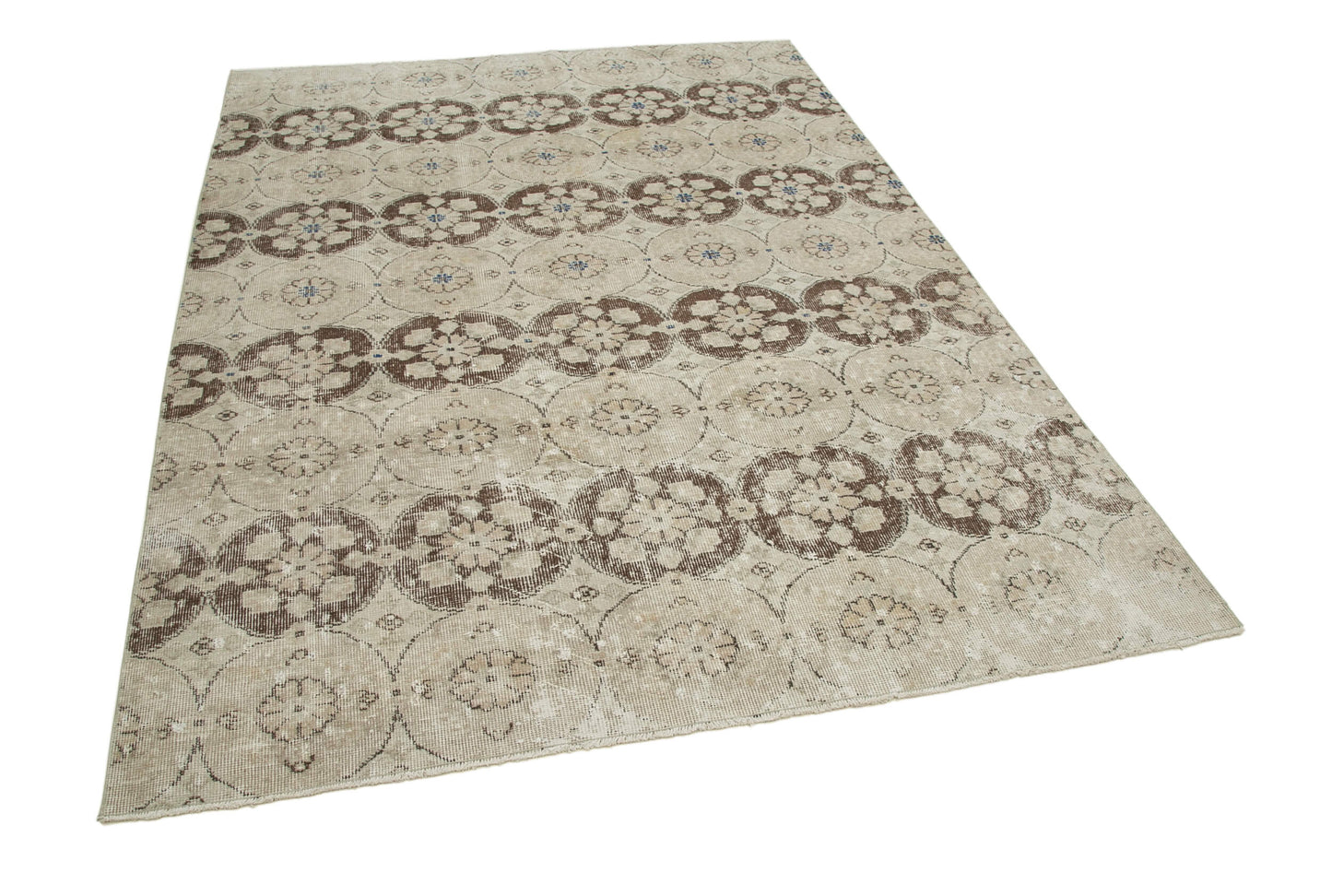 6x8 Beige Bohemian Rug  - 33143