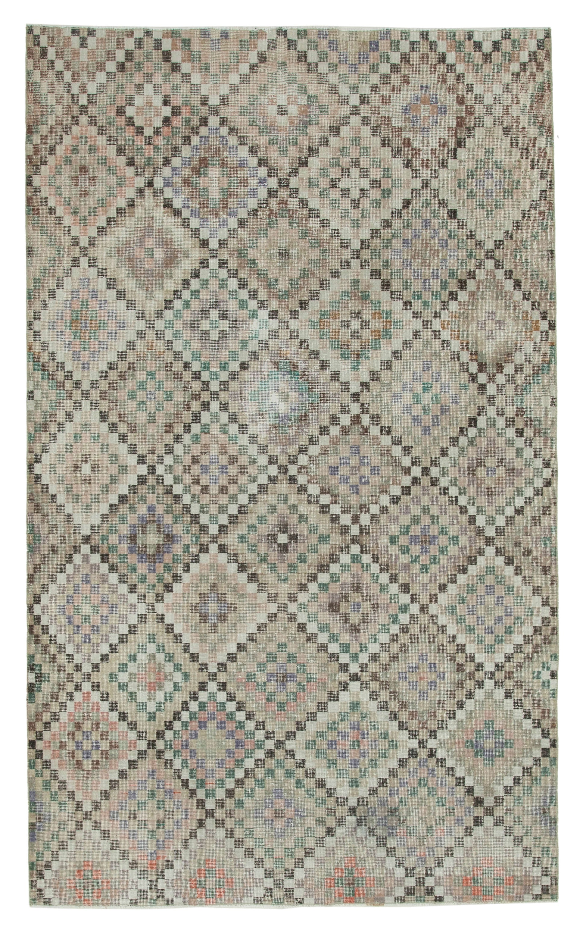 5x9 Beige Bohemian Rug  - 33156