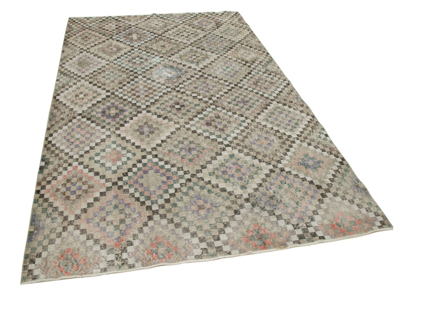 5x9 Beige Bohemian Rug  - 33156