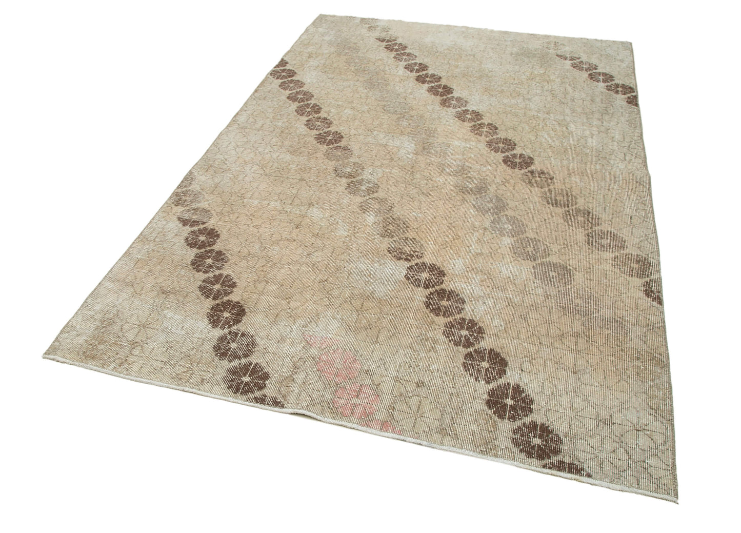 5x8 Beige Bohemian Rug  - 33160