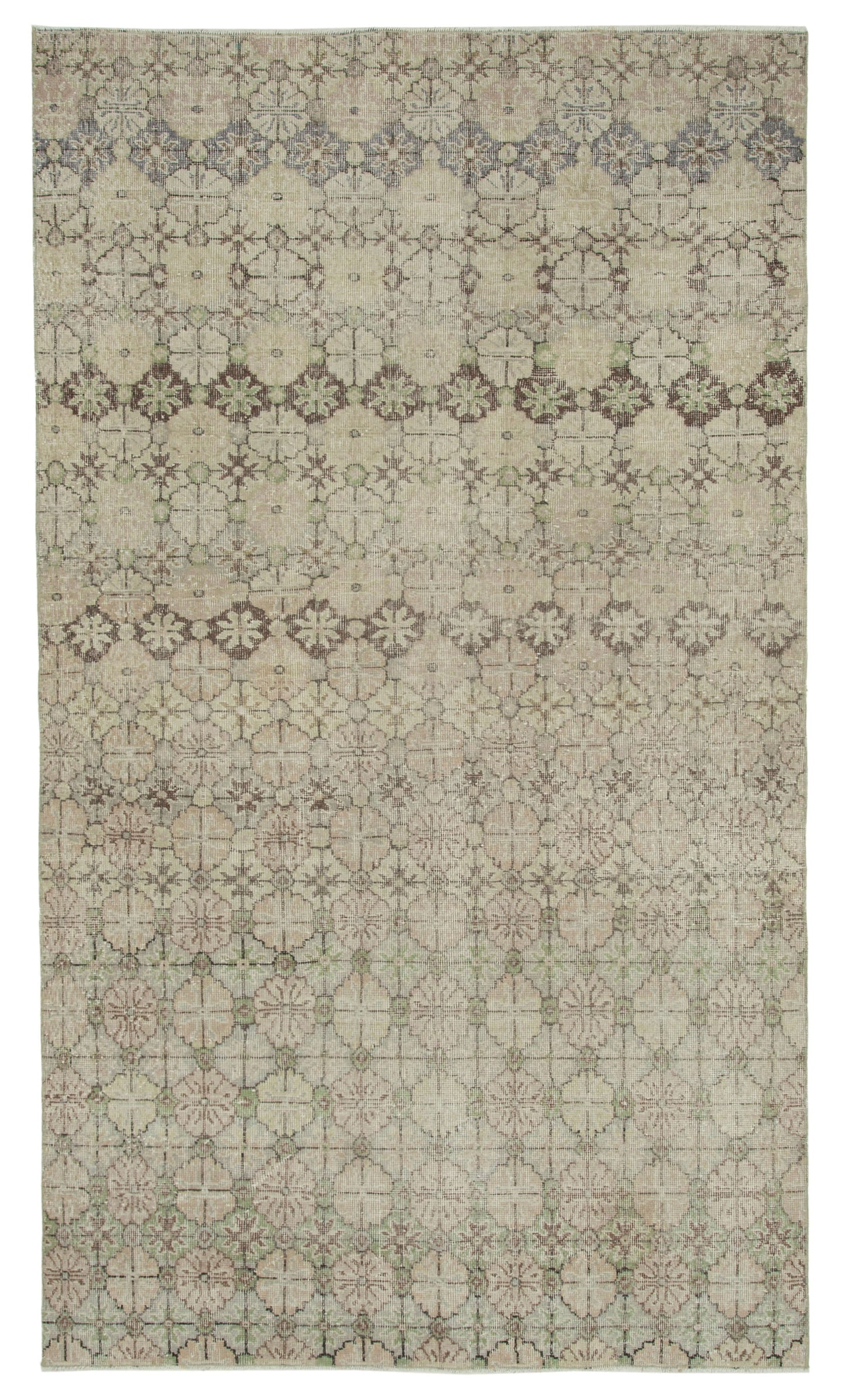 5x9 Beige Bohemian Rug  - 33166