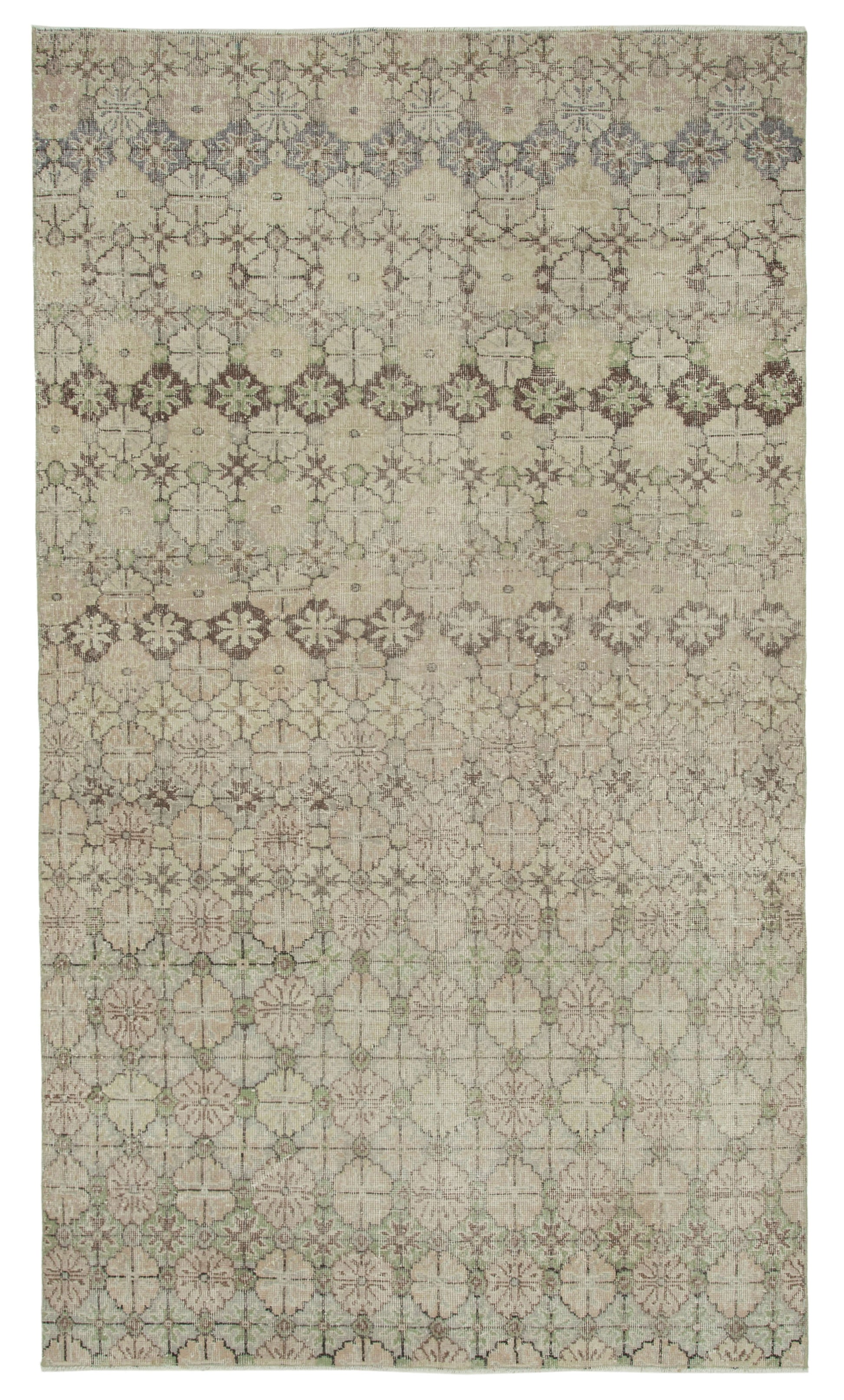 5x9 Beige Bohemian Rug  - 33166