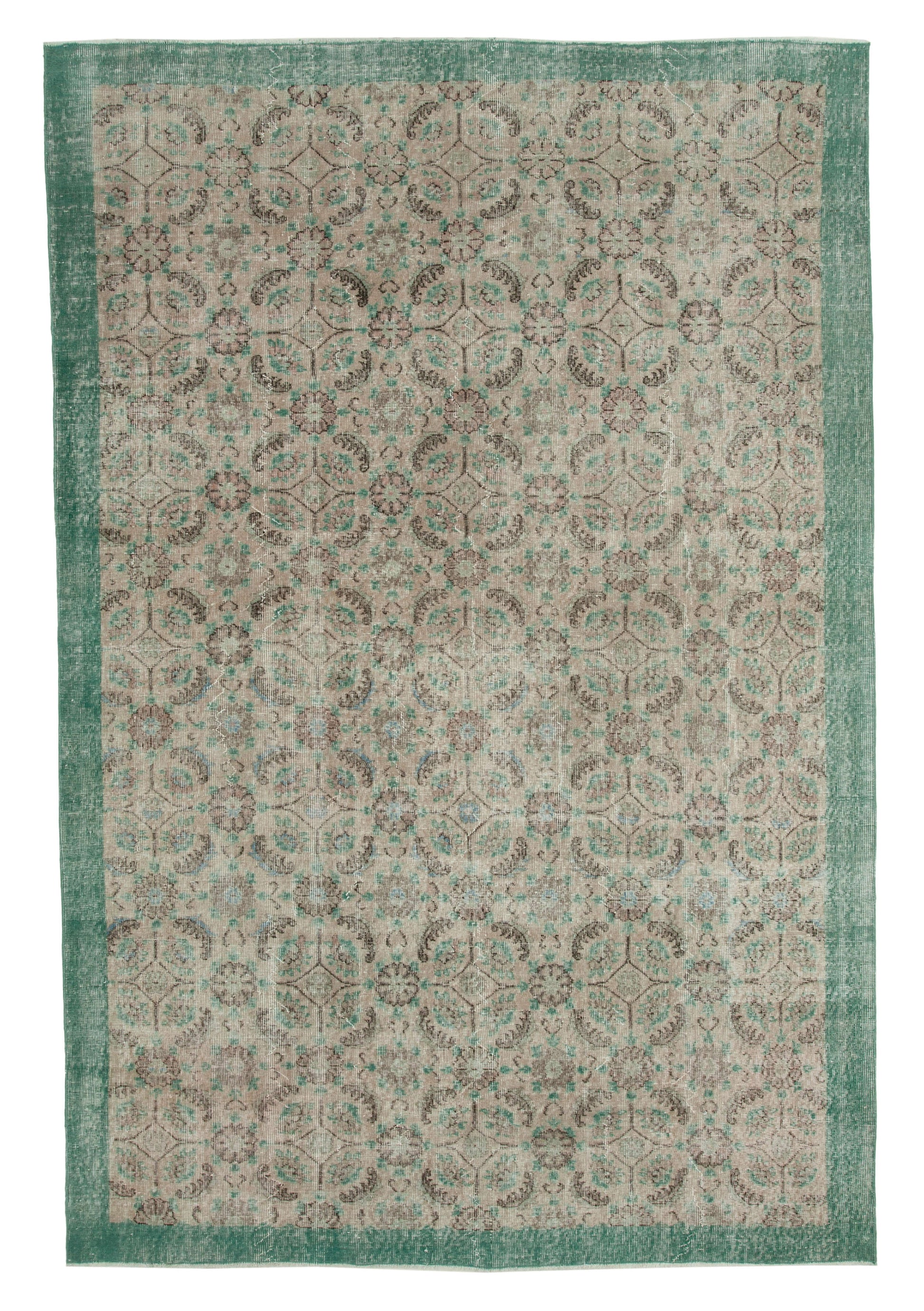 7x10 Beige Bohemian Rug  - 33175