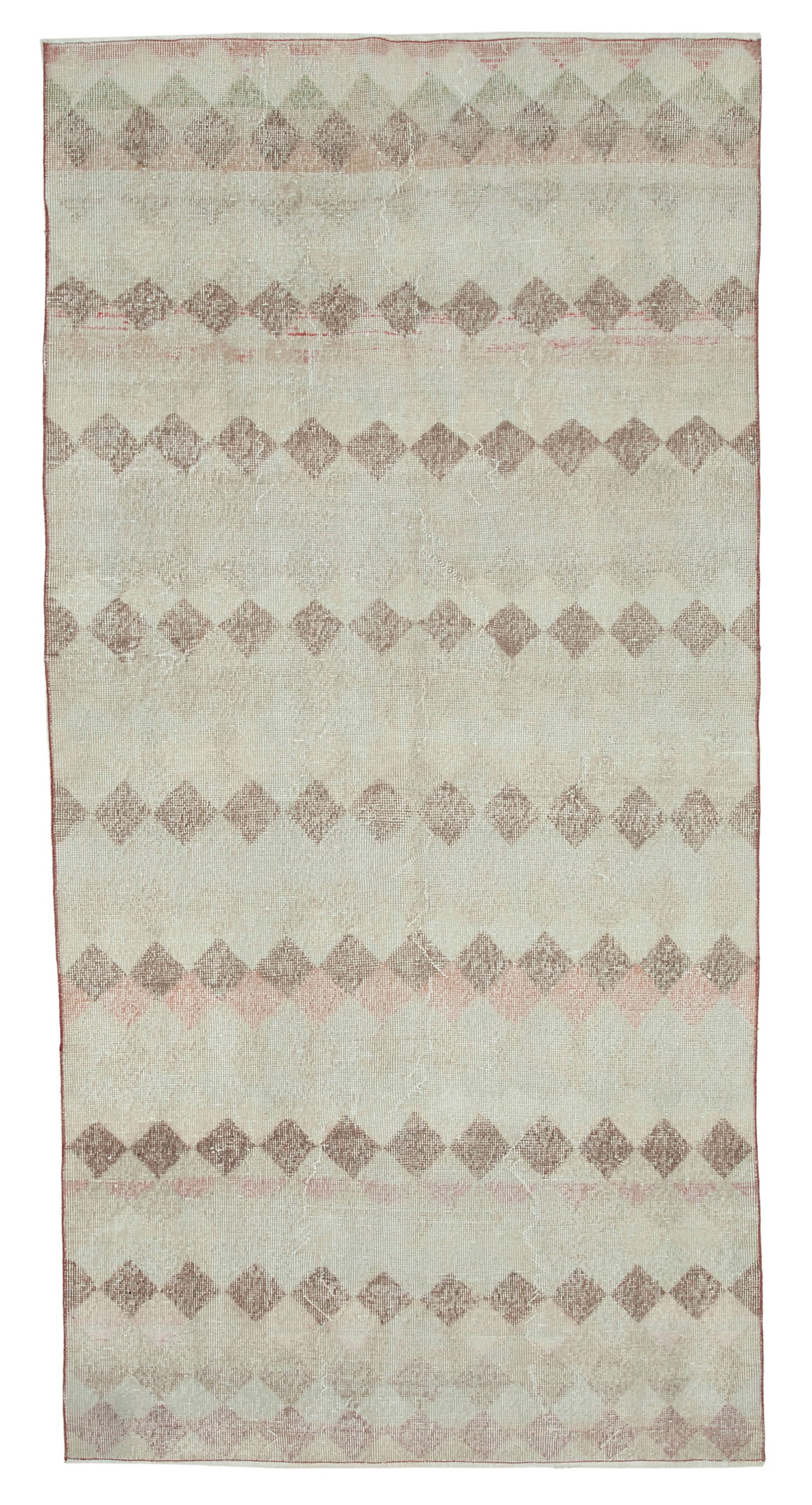 4x9 Beige Bohemian Runner Rug - 33182