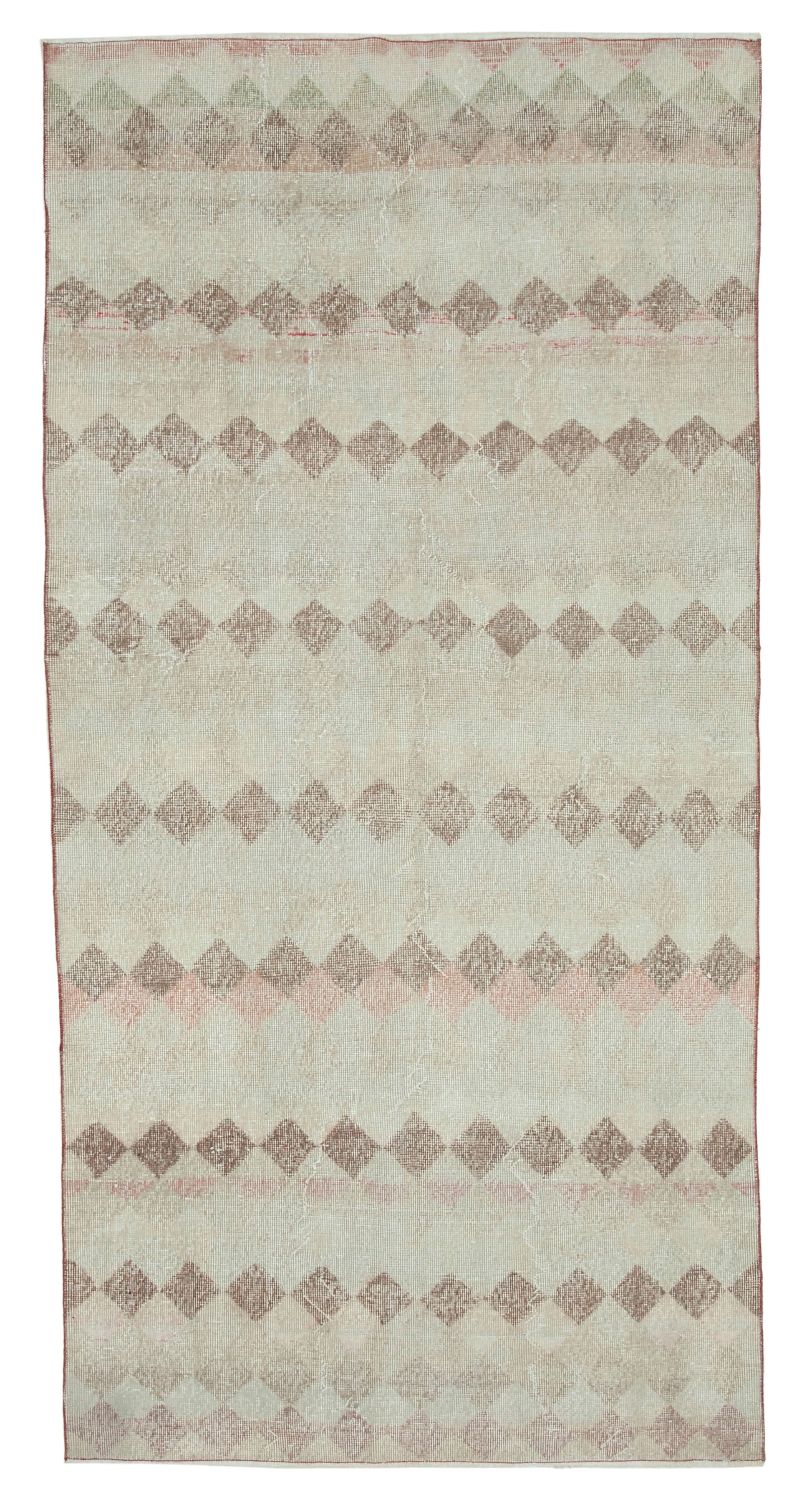 4x9 Beige Bohemian Runner Rug - 33182