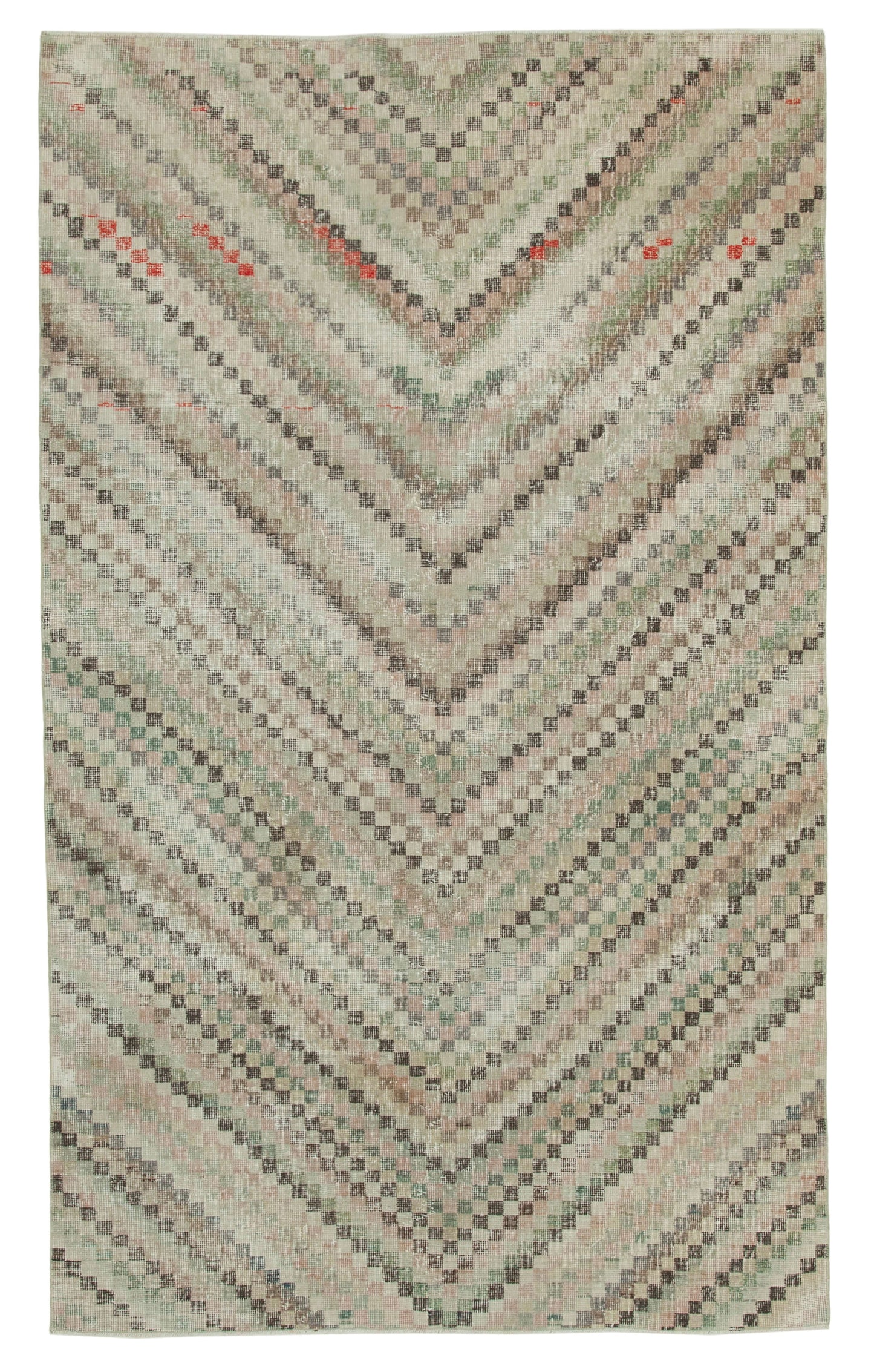 5x9 Beige Bohemian Rug  - 33204