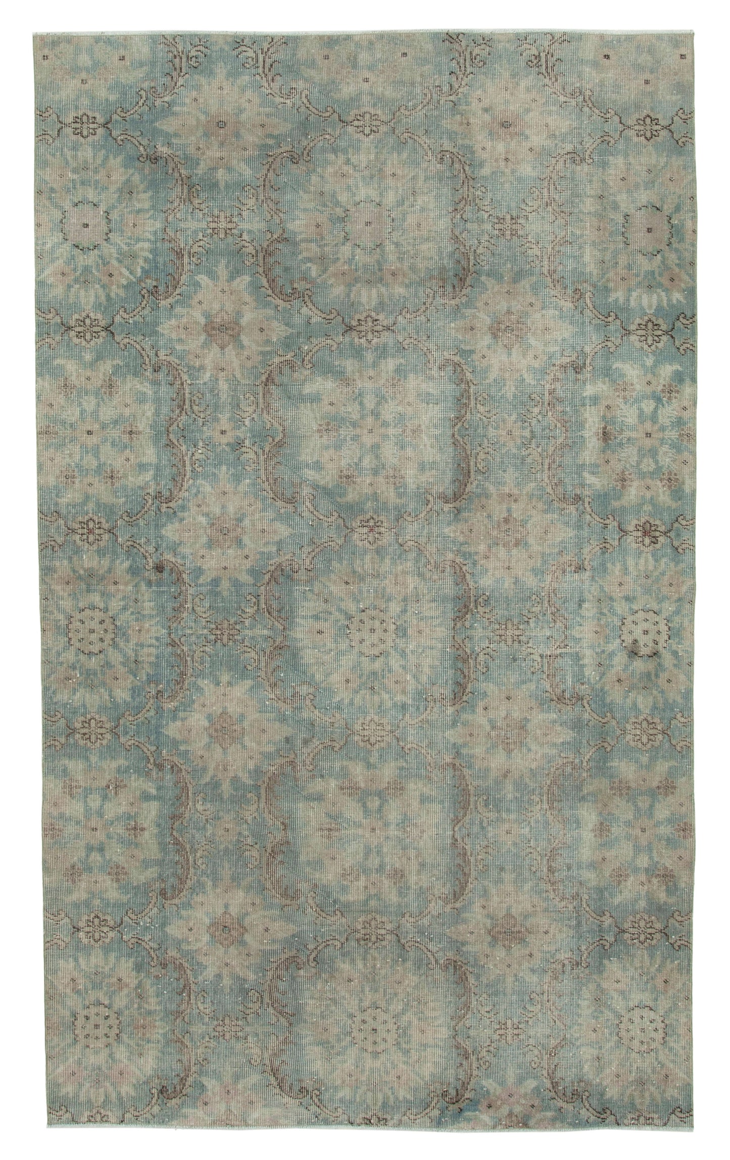 5x9 Blue Bohemian Rug  - 33206