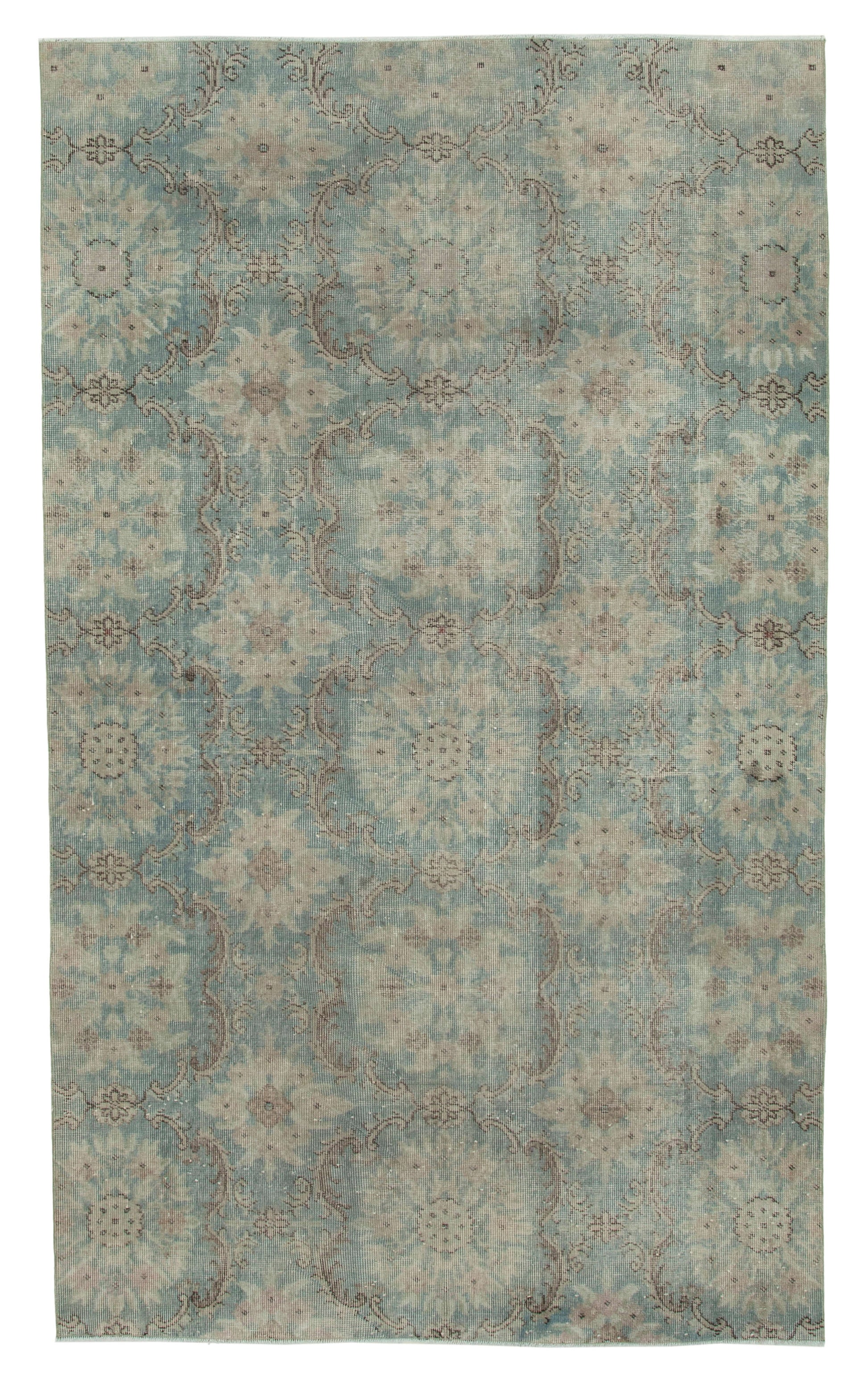 5x9 Blue Bohemian Rug  - 33206