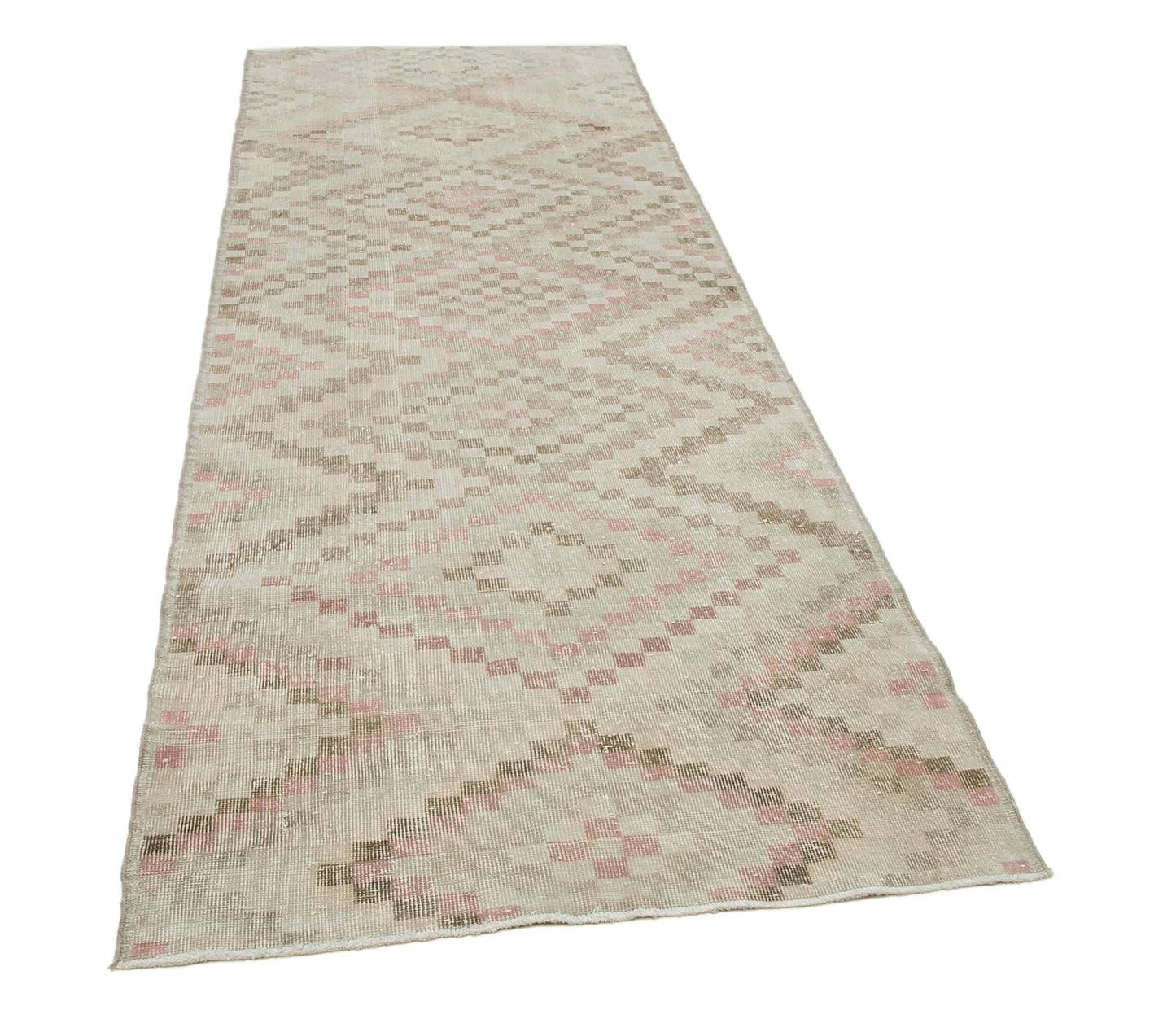 4x10 Beige Bohemian Runner Rug - 33255