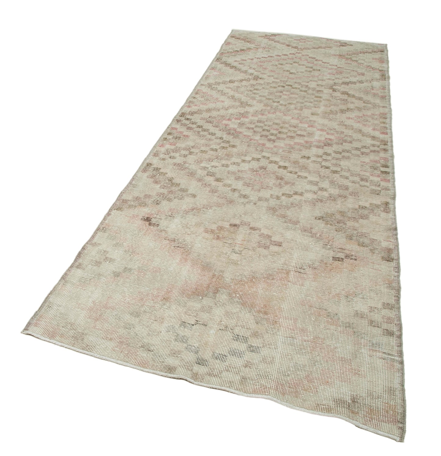 4x10 Beige Bohemian Runner Rug - 33255