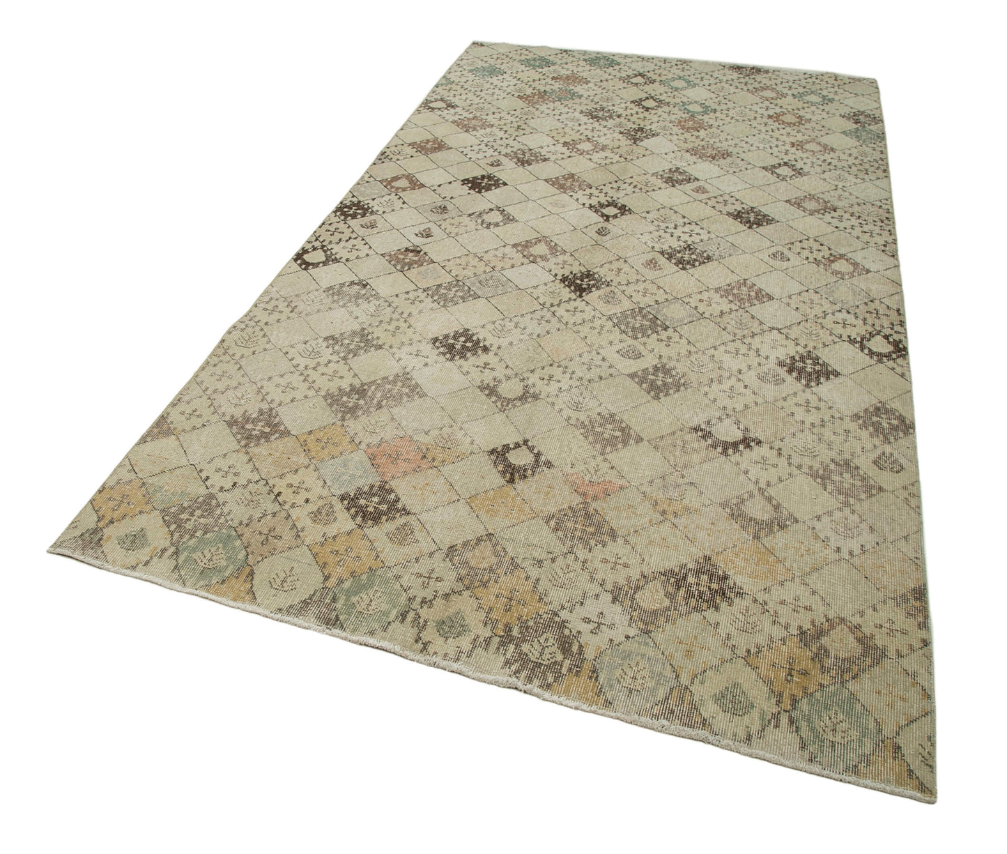 5x9 Beige Bohemian Rug  - 33257