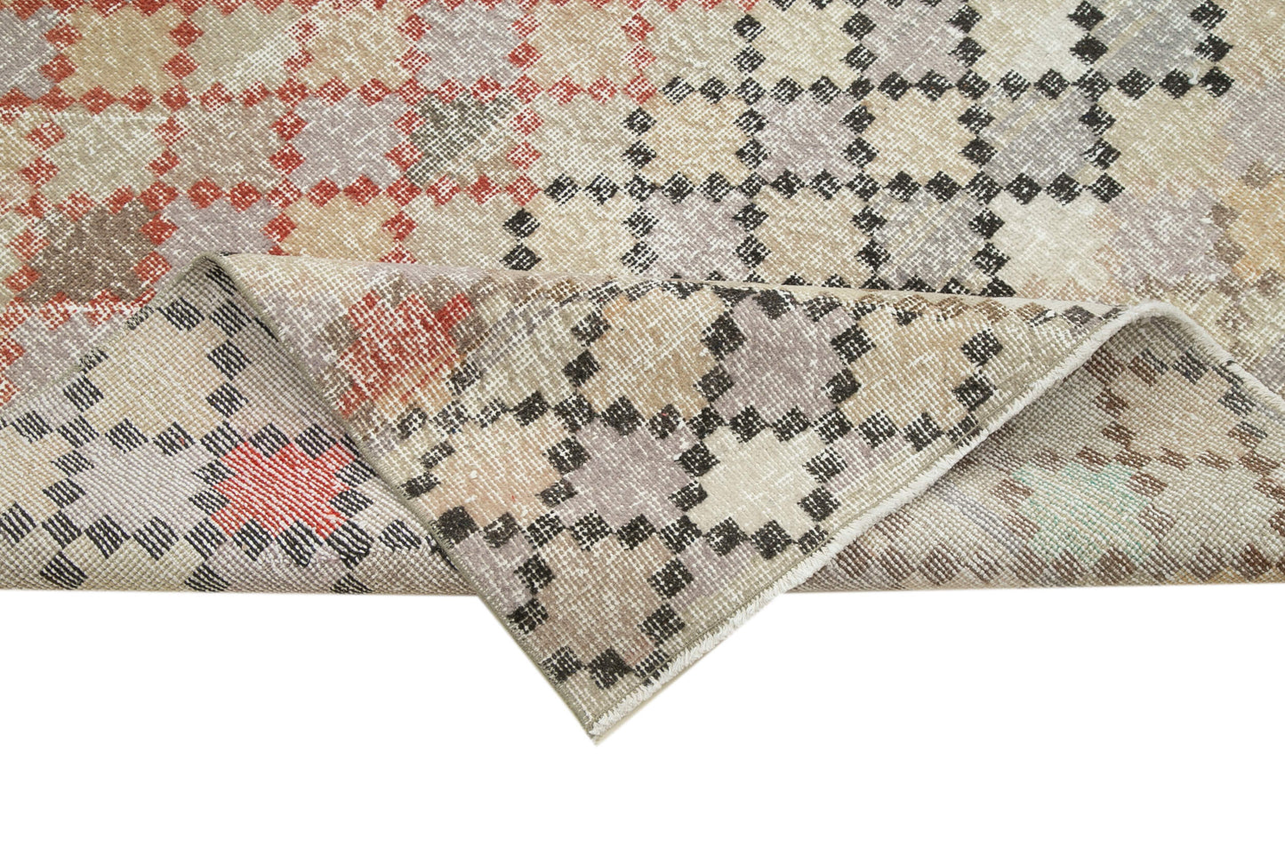 5x11 Beige Bohemian Rug  - 33272