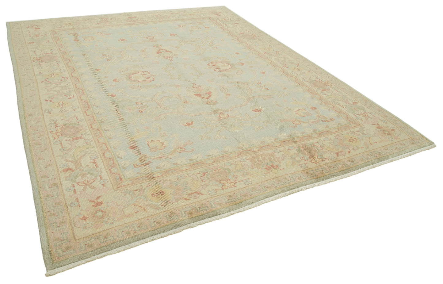 8x10 Green Oushak Rug - 33287