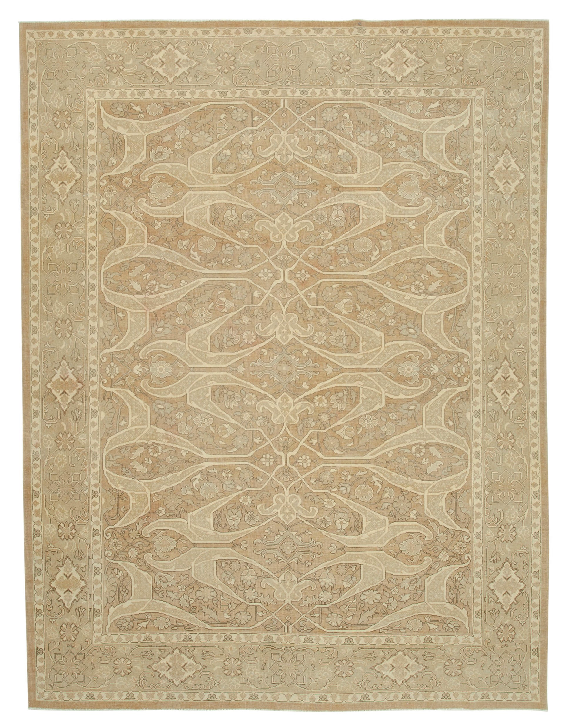 9x11 Brown Oushak Rug - 33290