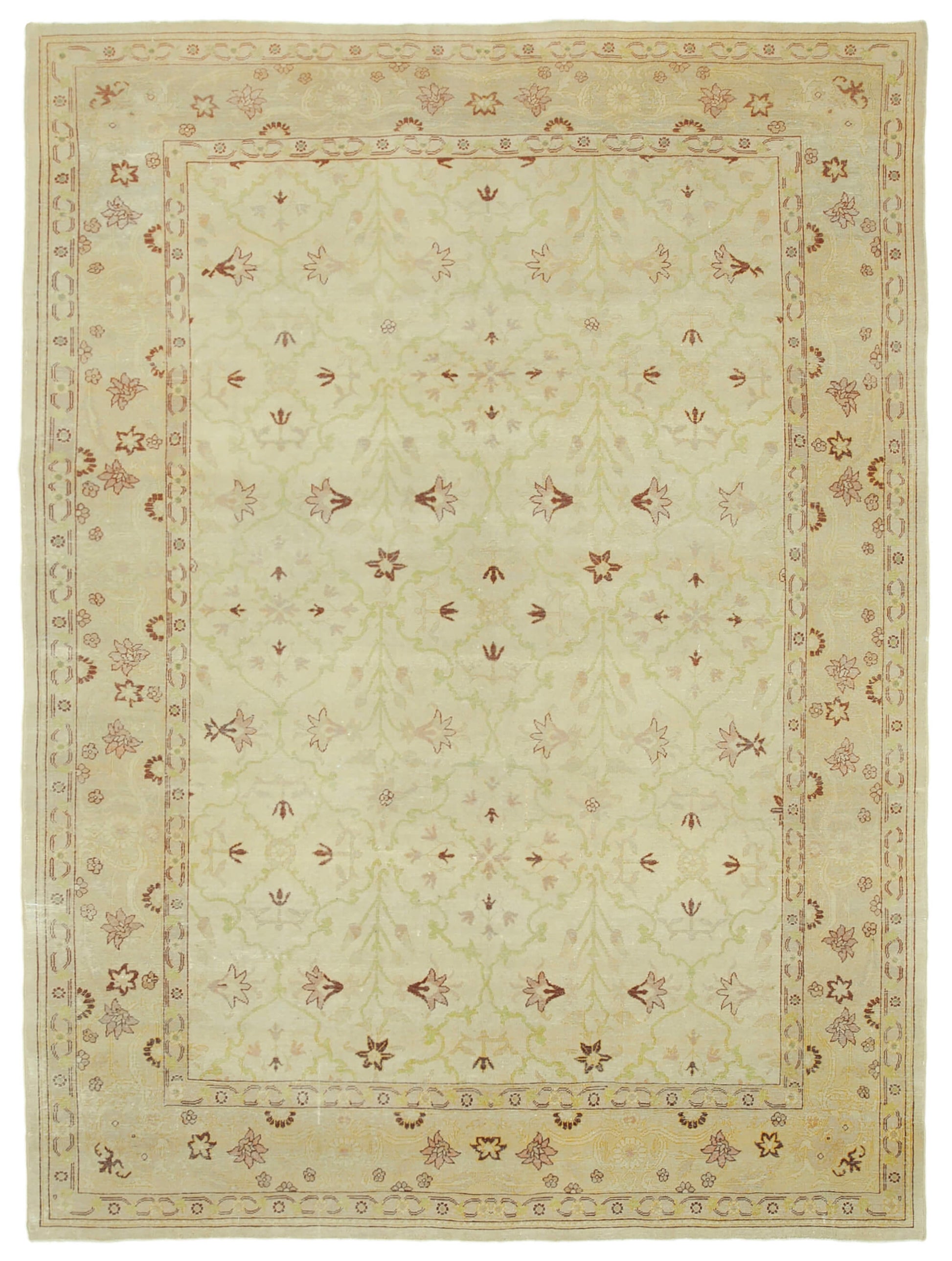 8x12 Beige Oushak Rug - 33296